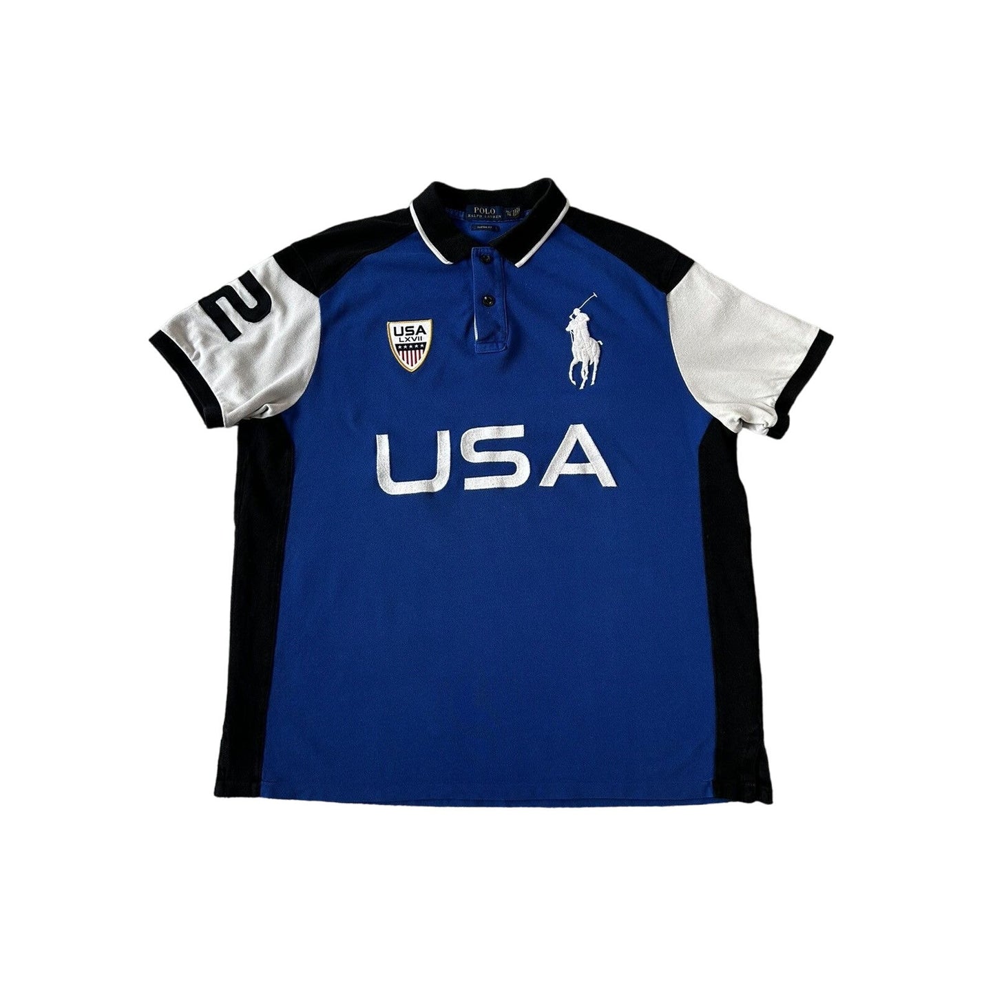 Chief Keef Polo Ralph Lauren vintage blue USA T-shirt big pony