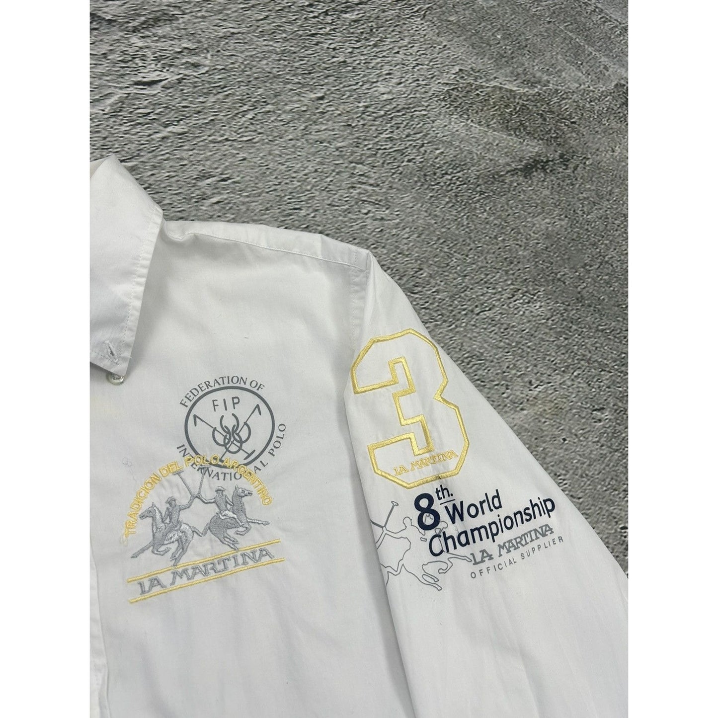 La Martina shirt longsleeve white Chief Keef Polo Argentina