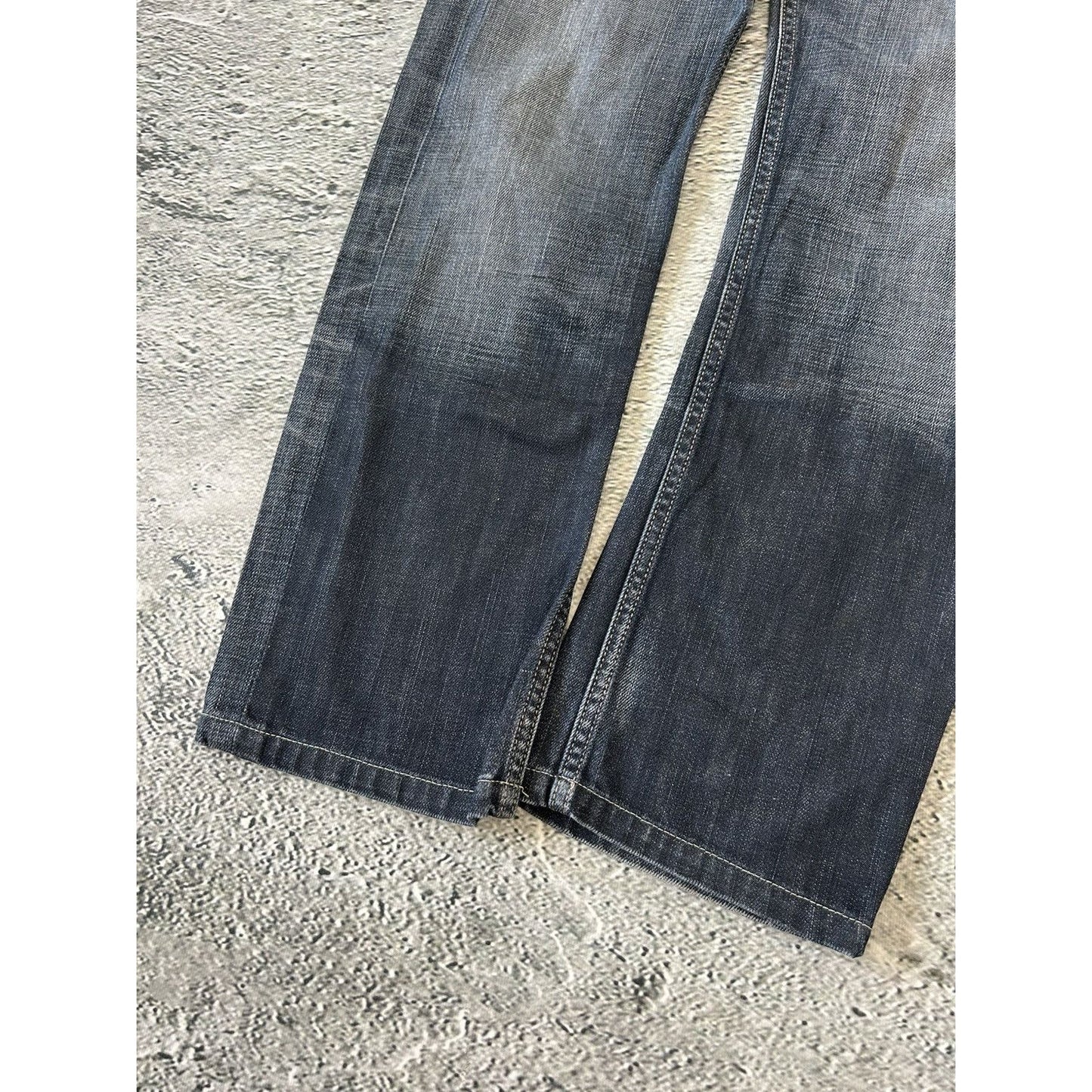 Evisu x Puma vintage navy jeans mint seagulls