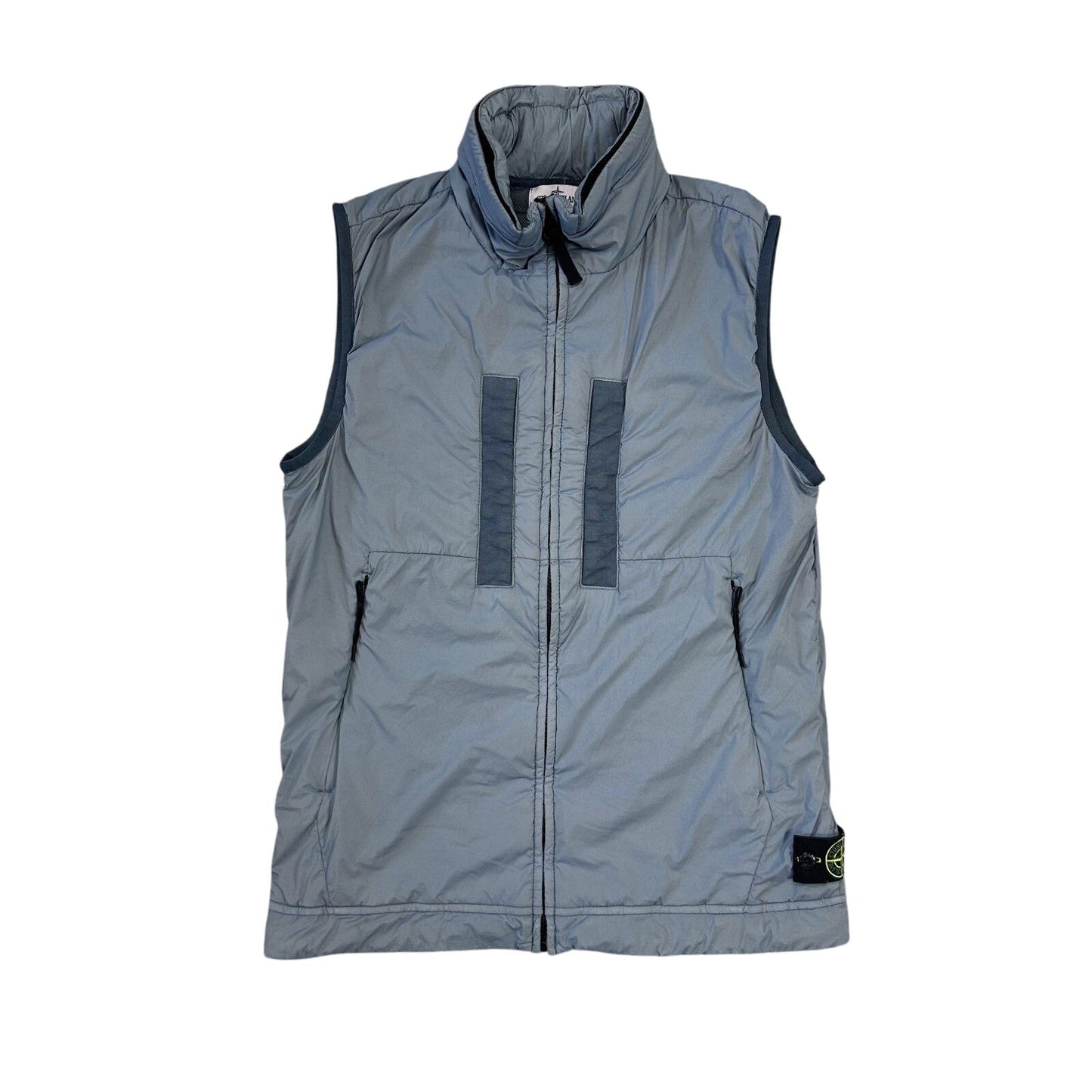Stone Island vest baby blue gillet with badge