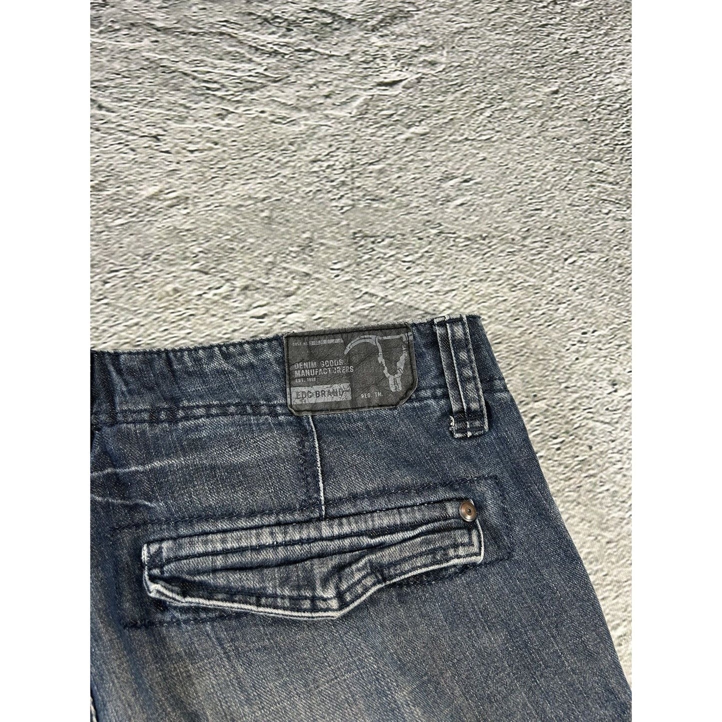 vintage jorts baggy cargo denim shorts EDC by Espirit