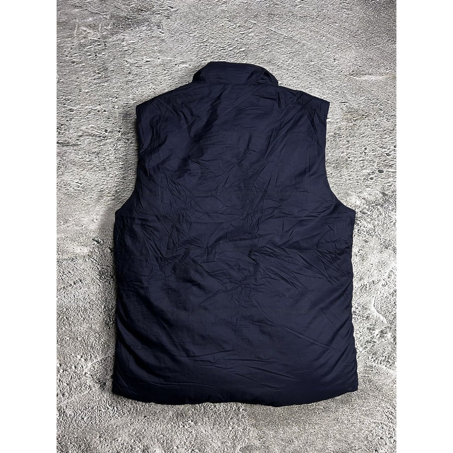 C.P. Company down jacket vest navy gillet archive with badge