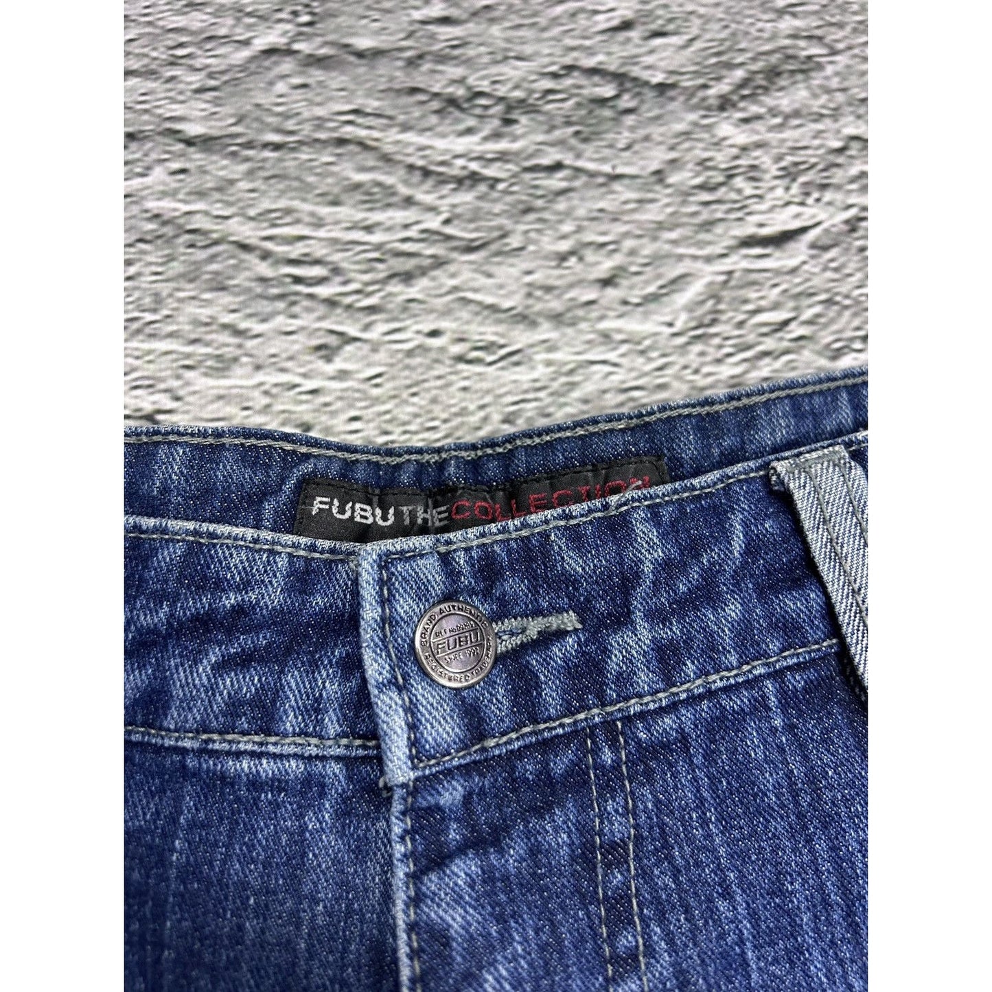 FuBu jeans vintage baggy denim pants blue