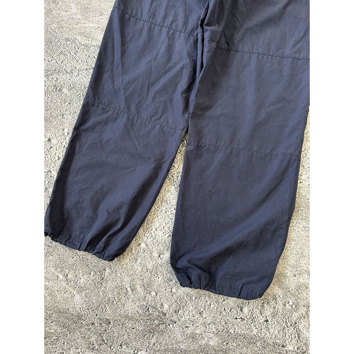 Adidas vintage navy nylon track pants baggy small logo 2000s