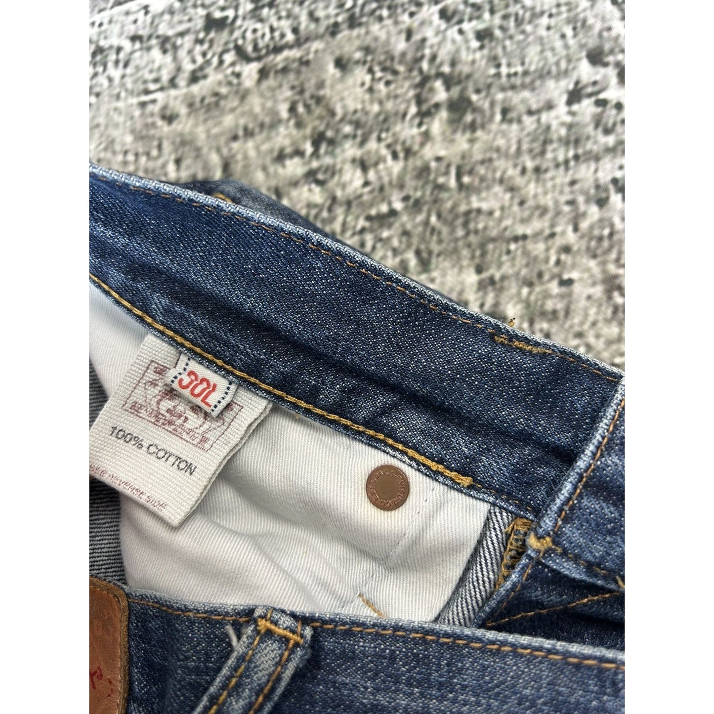 Evisu jeans vintage seagull logo denim pants blue Genes