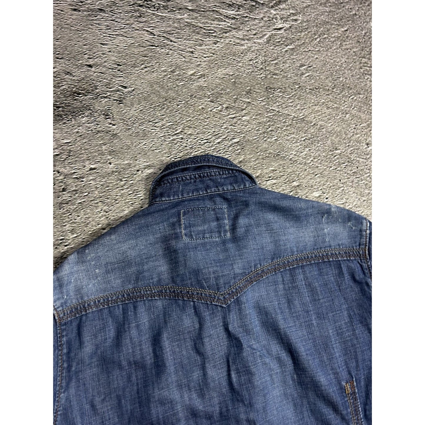 True Religion denim shirt button up Y2K