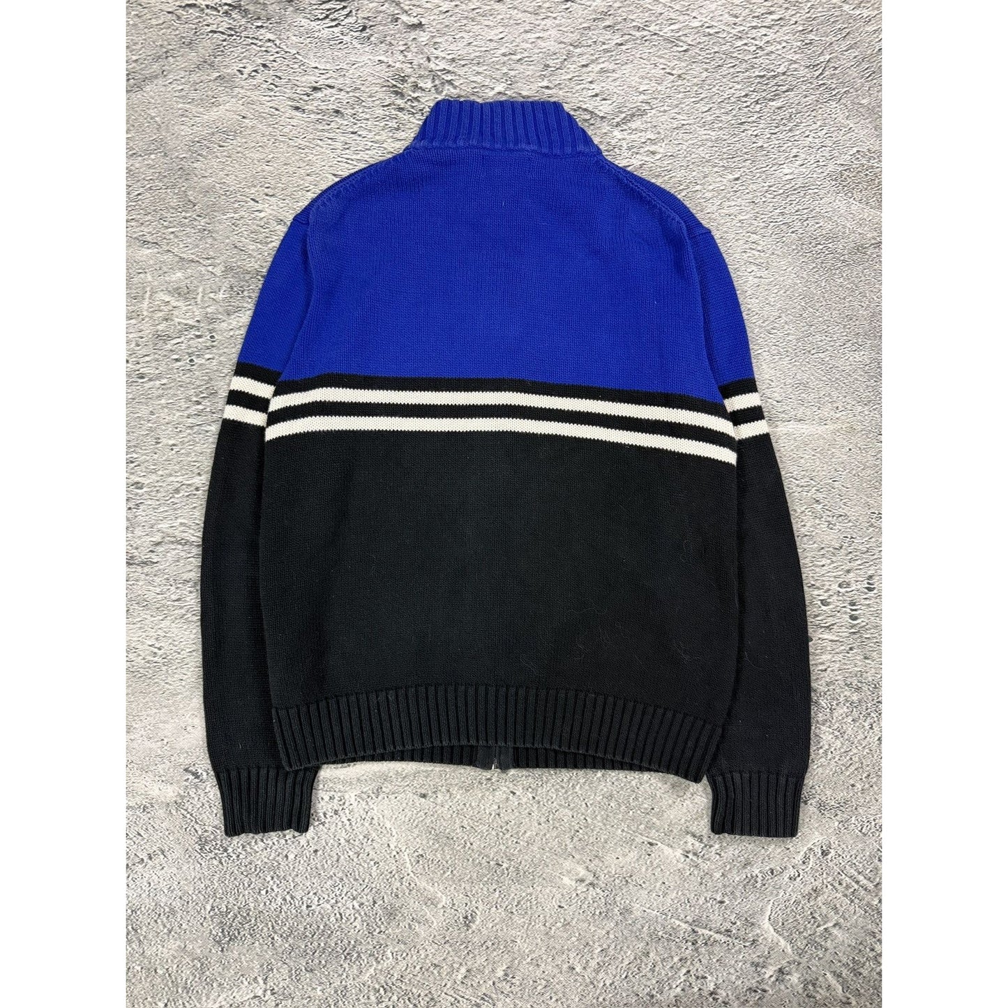 Chief Keef Polo Ralph Lauren zip sweater blue black Big Pony