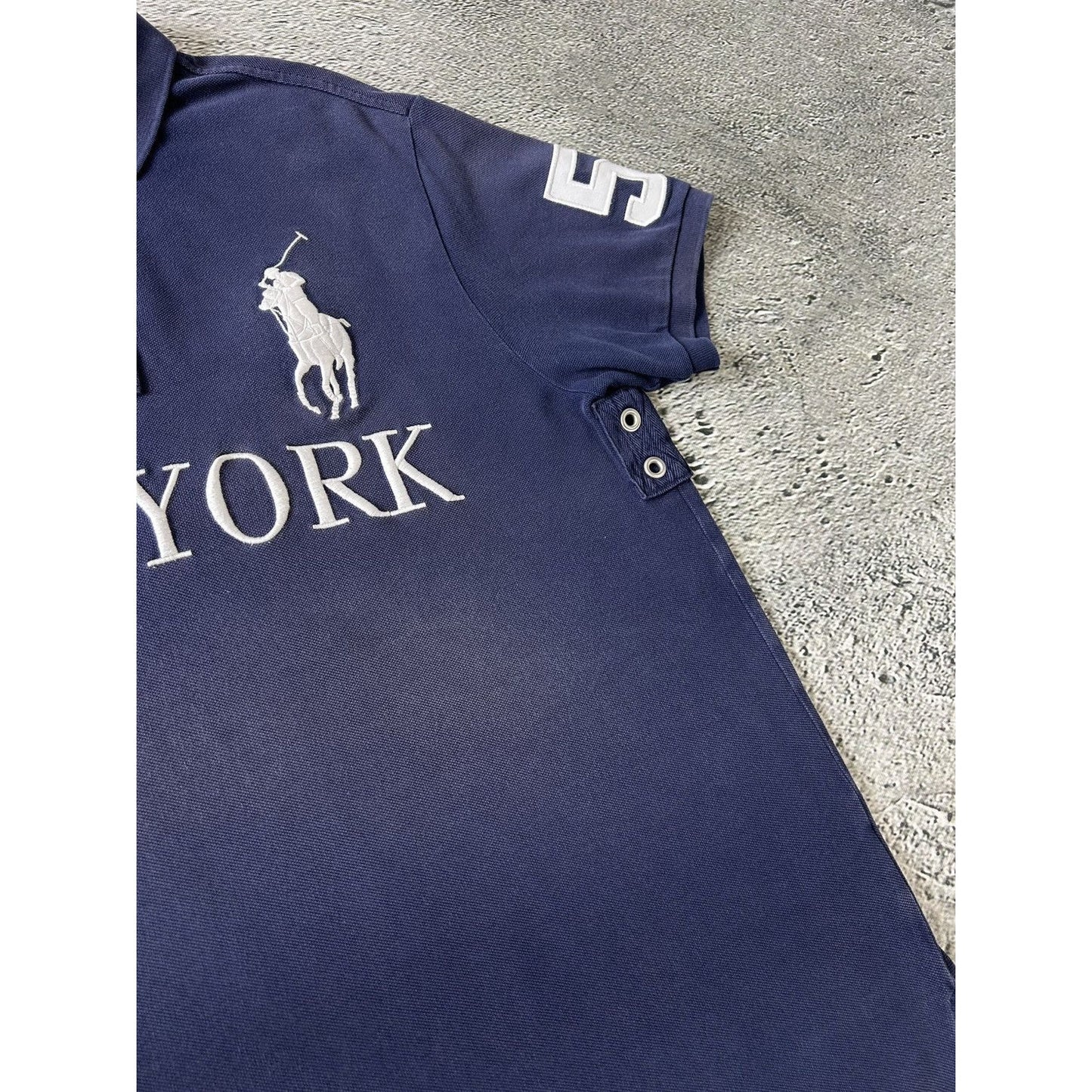 Chief Keef Polo Ralph Lauren New York navy blue Polo T-shirt