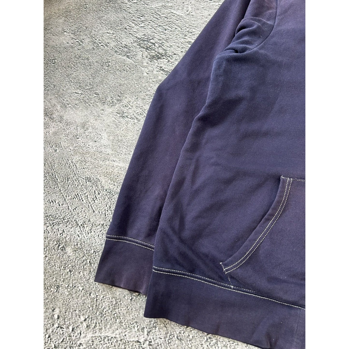 True Religion vintage Navy blue zip hoodie big logo