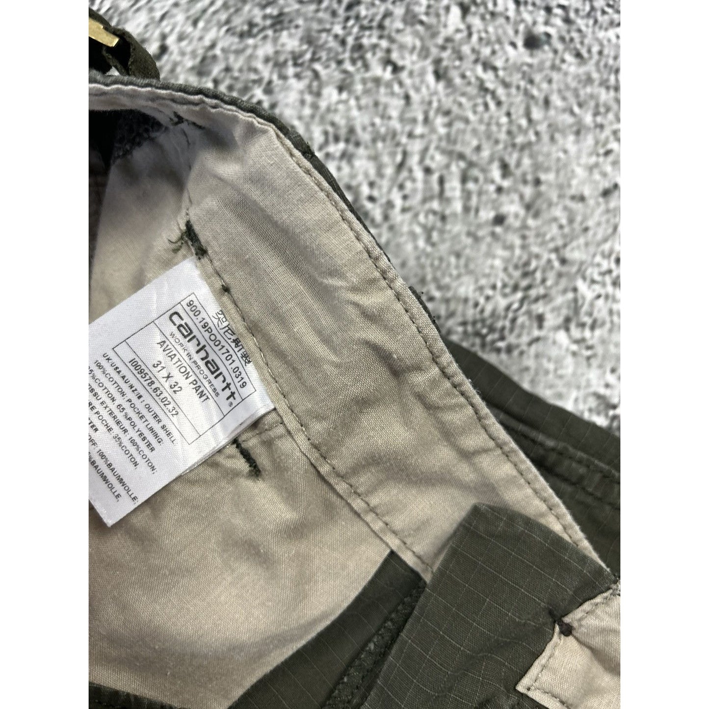 Carhartt vintage cargo pants Aviation khaki workwear regular