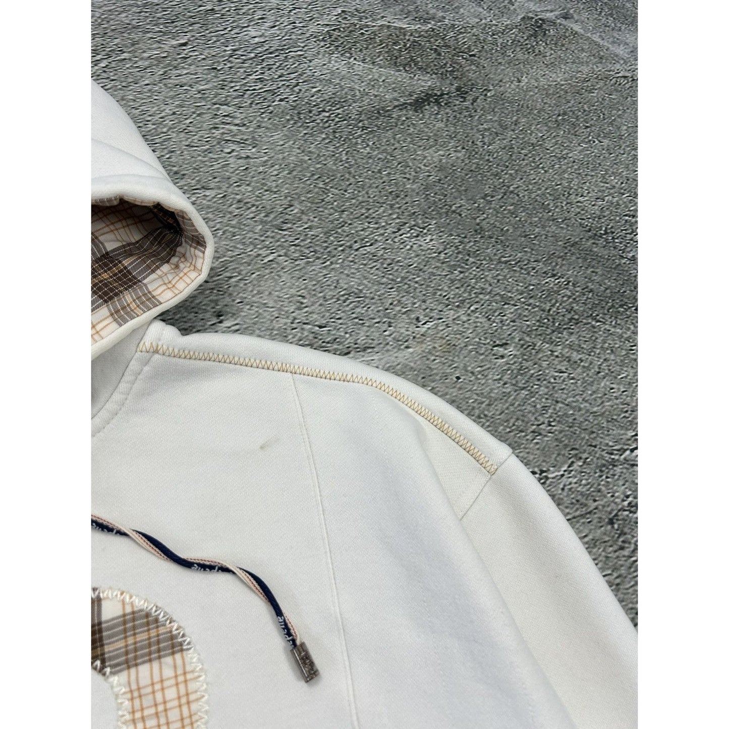 Pelle Pelle hoodie big logo 90s beige sweatshirt