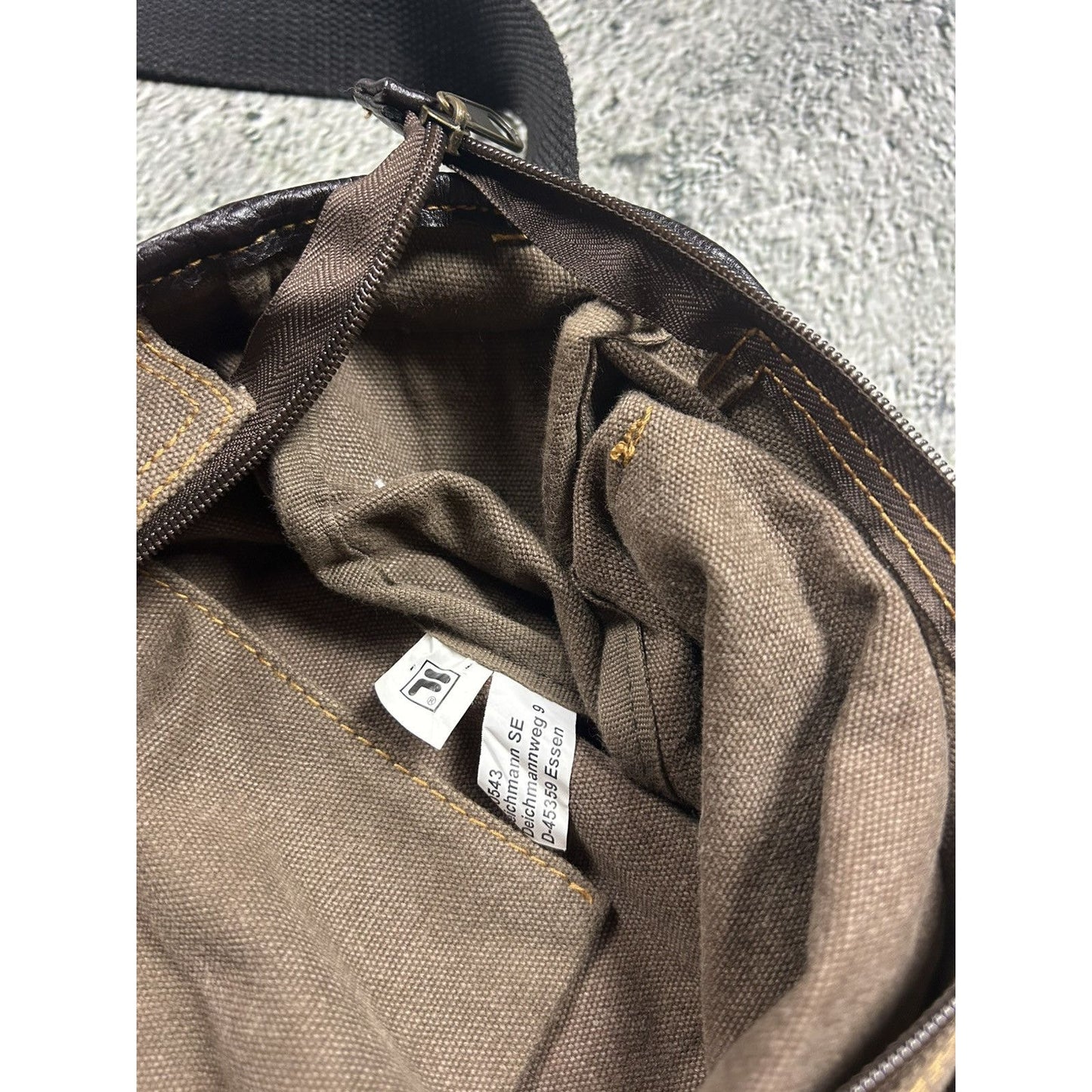 Fila shoulder bag vintage brown Y2K
