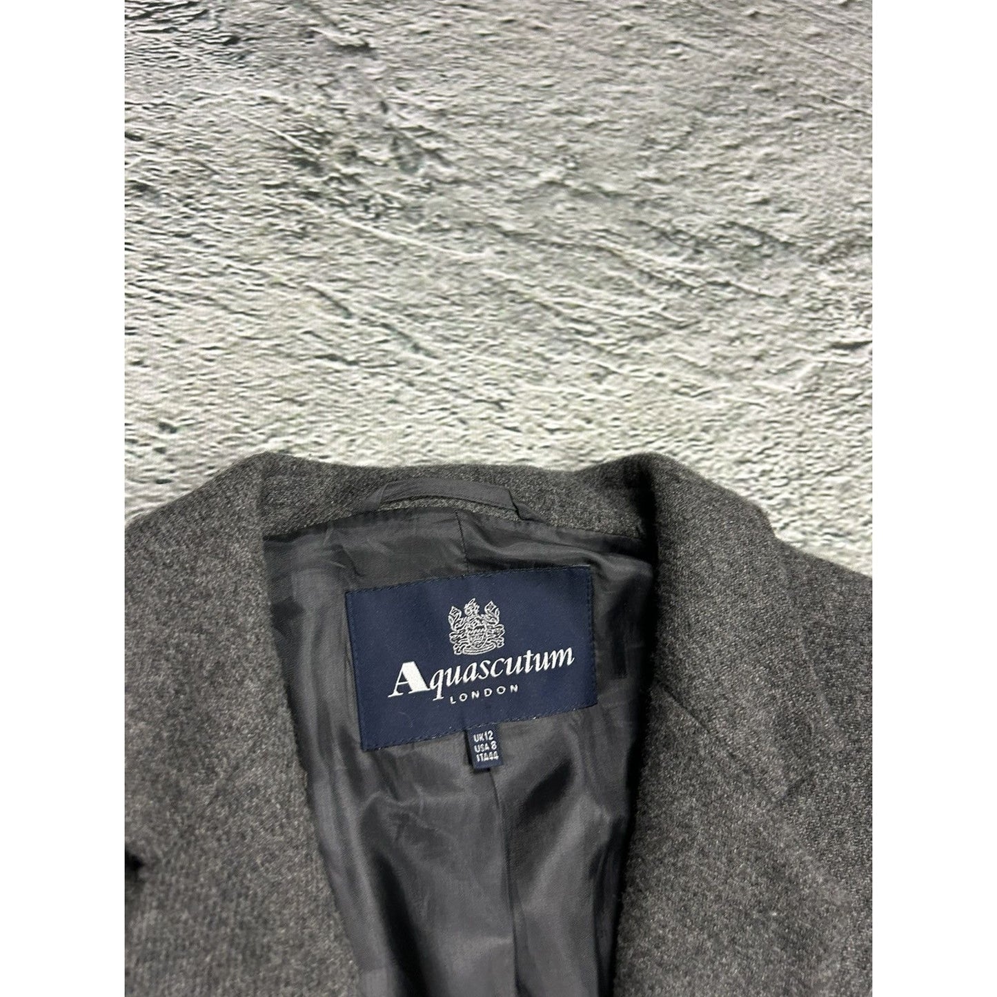 Aquascutum vintage grey cashmere coat