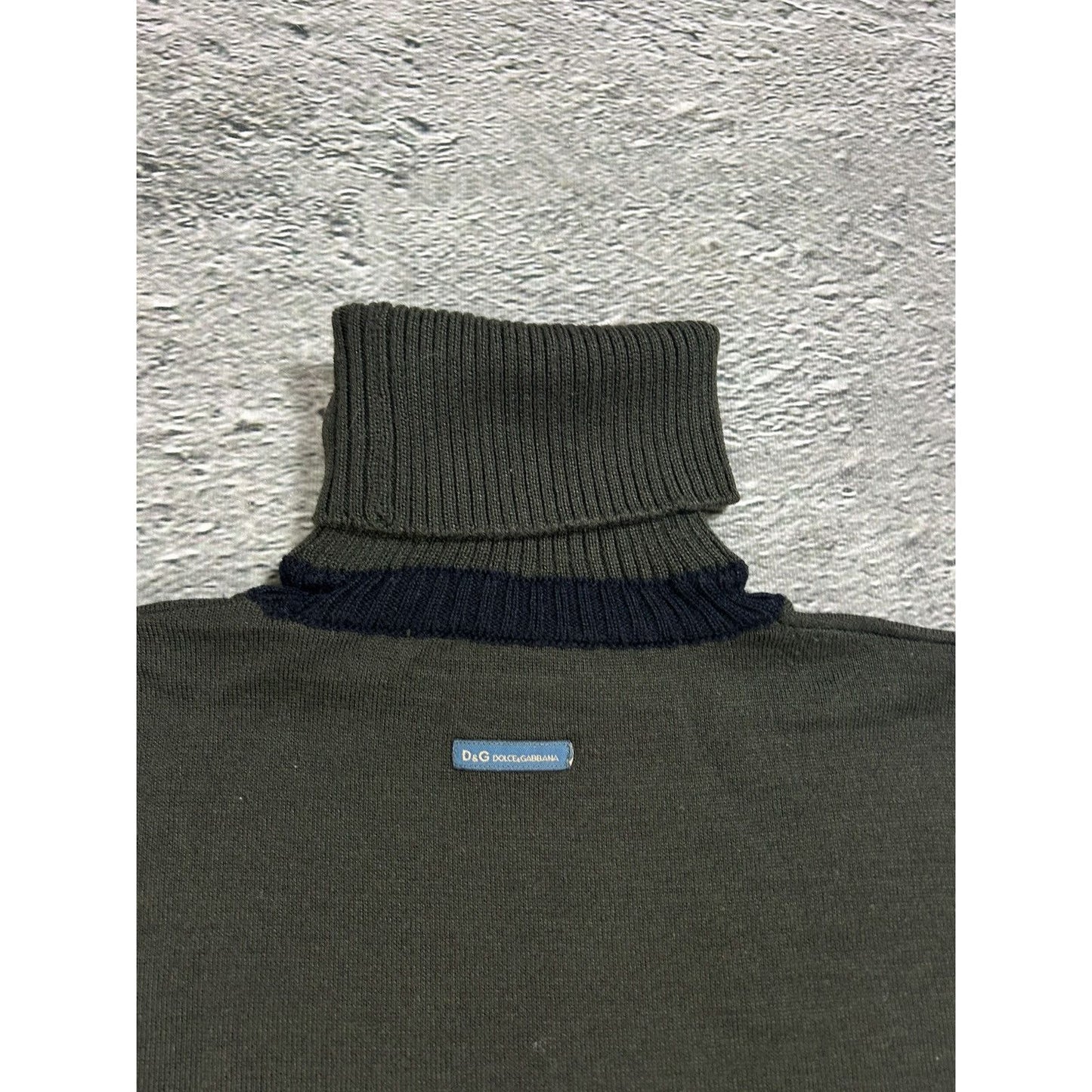 Dolce & Gabbana vintage sweater turtleneck big logo knit