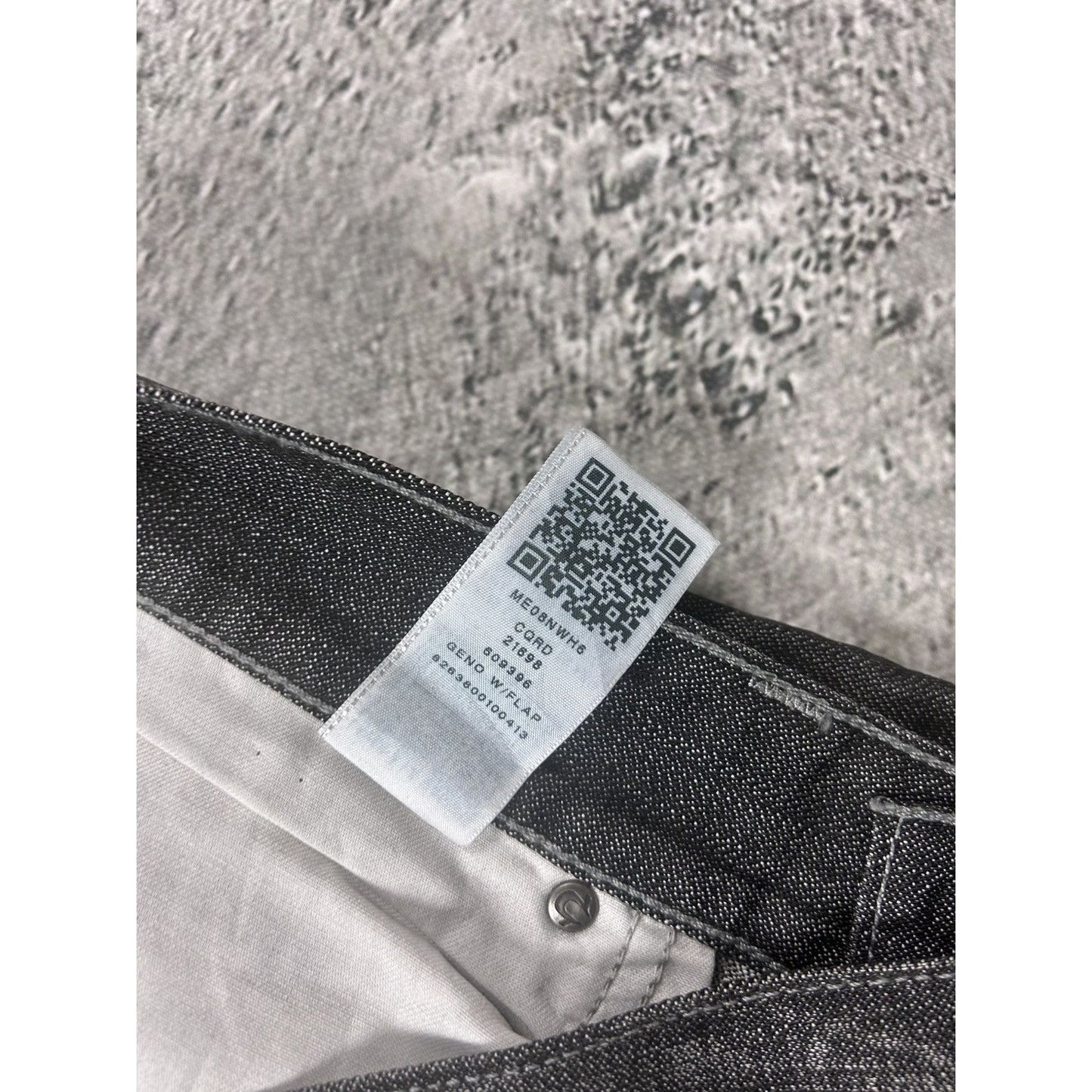 True Religion black dark grey jeans geno reflective