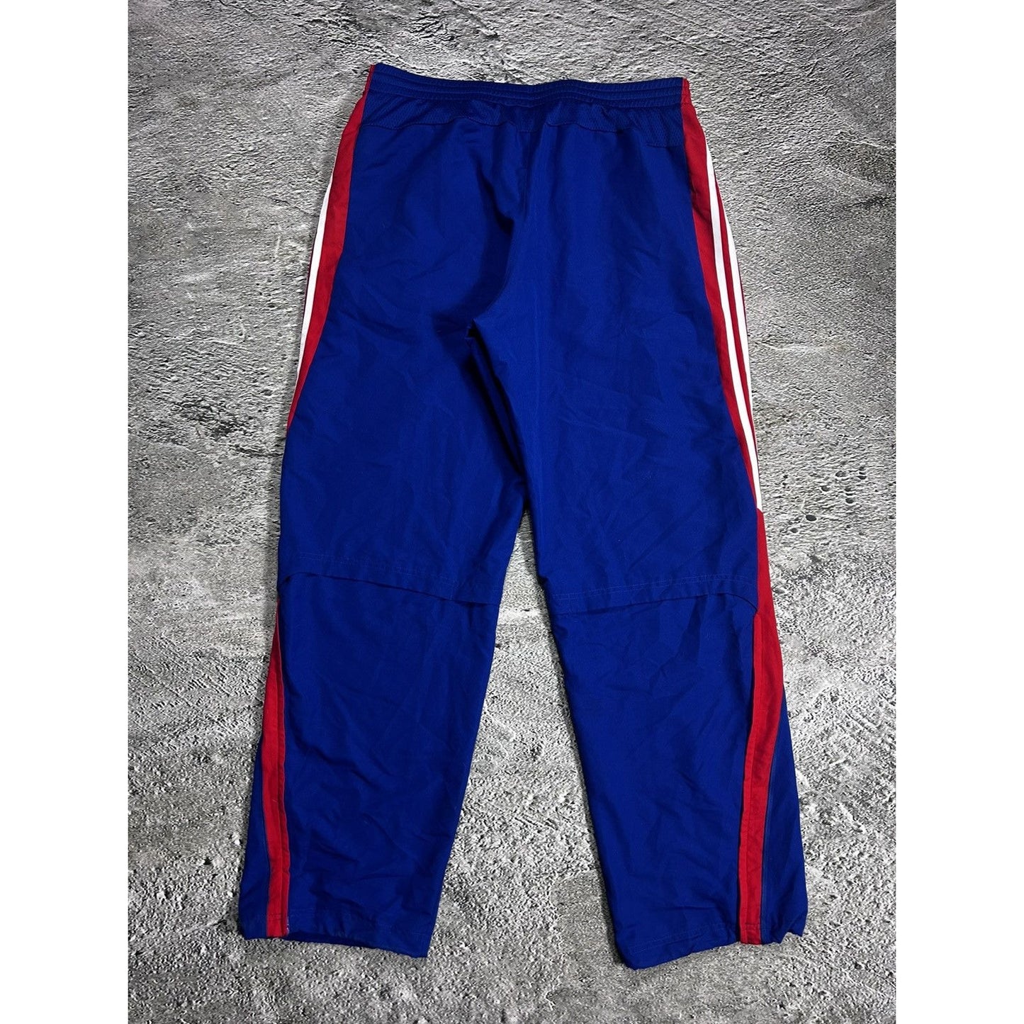 Adidas vintage blue red nylon track pants baggy 2000s