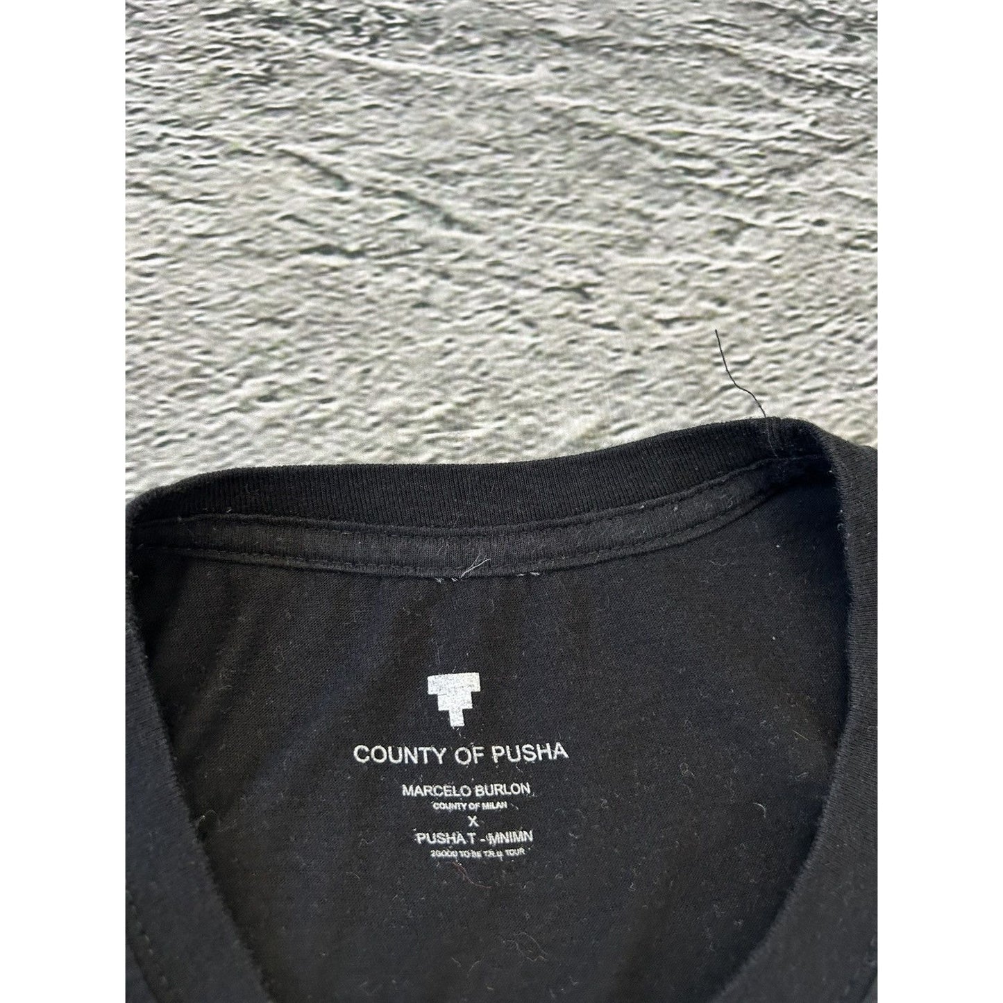 Marcelo Burlon Pusha T T-shirt black big cross