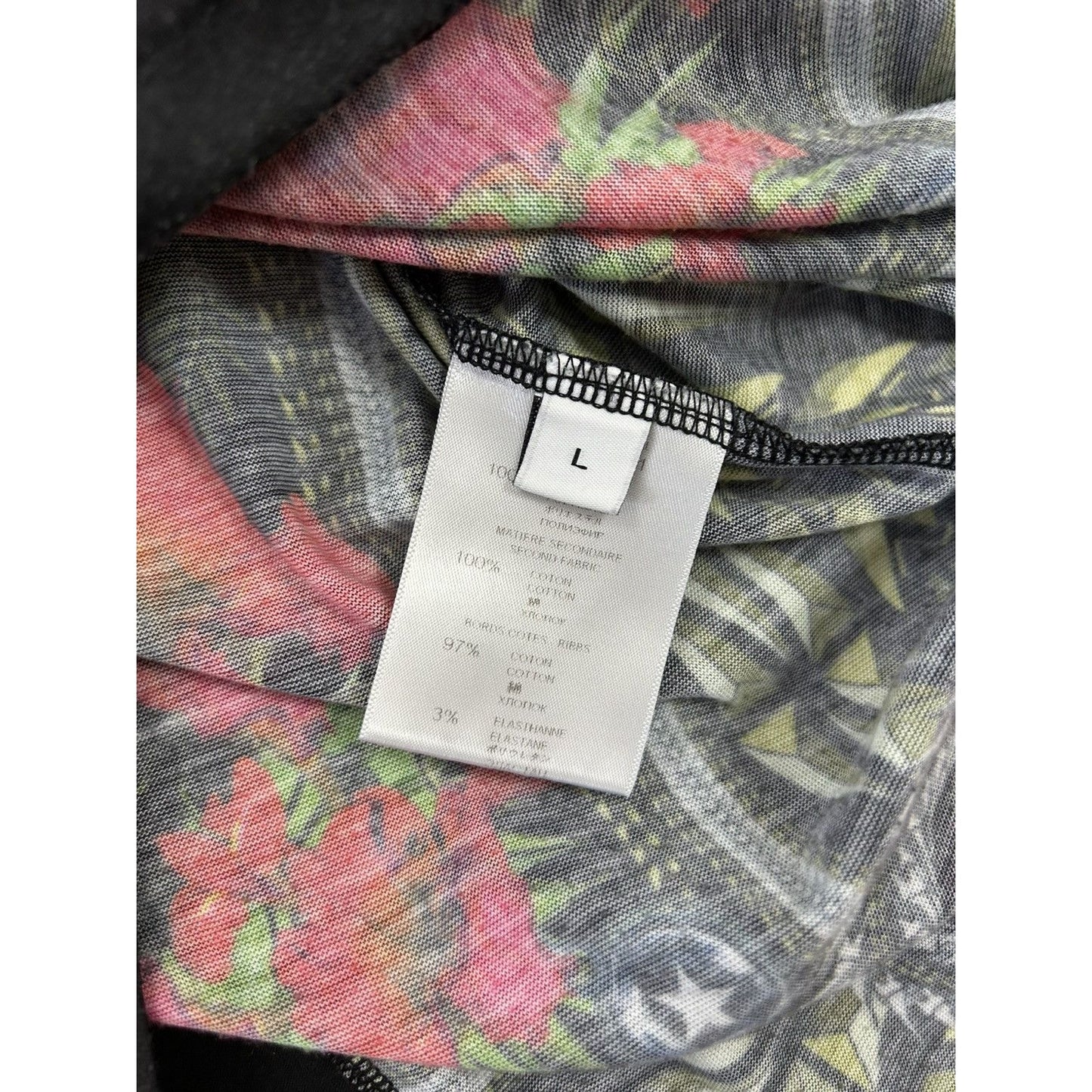Givenchy Madonna and Iris SS13 t-shirt black tee fullprint
