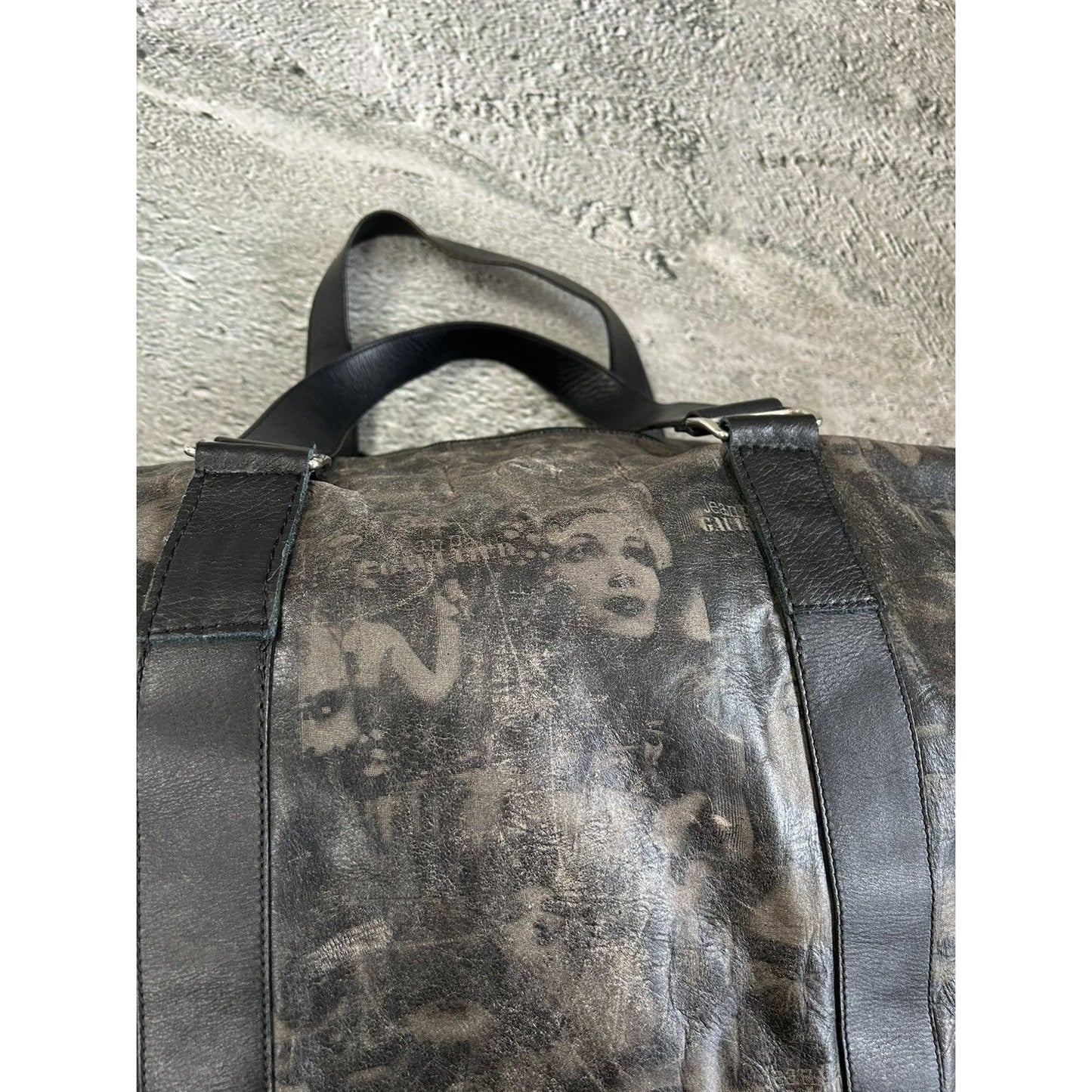 Jean Paul Gaultier Duffle Bag Leather Fullprint