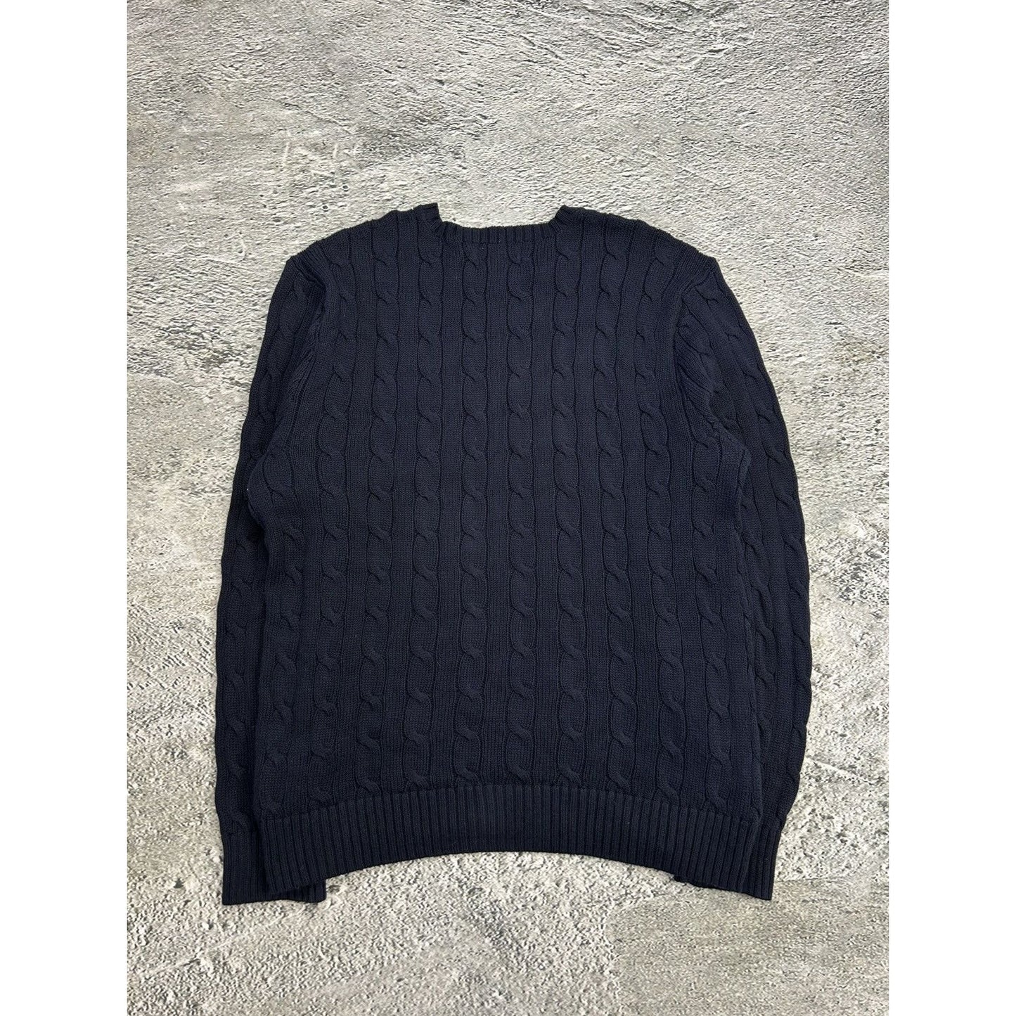 Polo Ralph Lauren navy sweater vintage knit