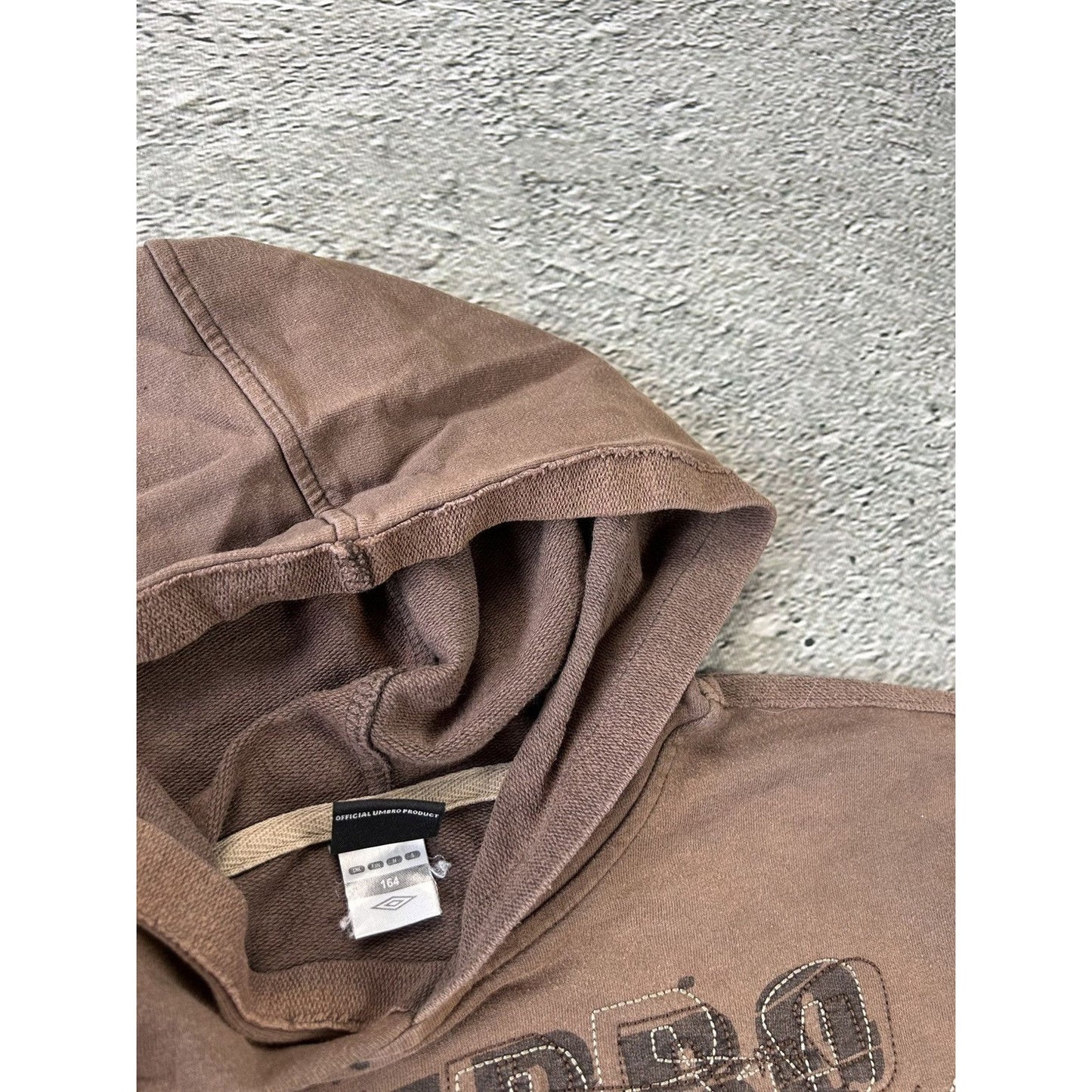 Umbro vintage hoodie Y2K Brown big logo