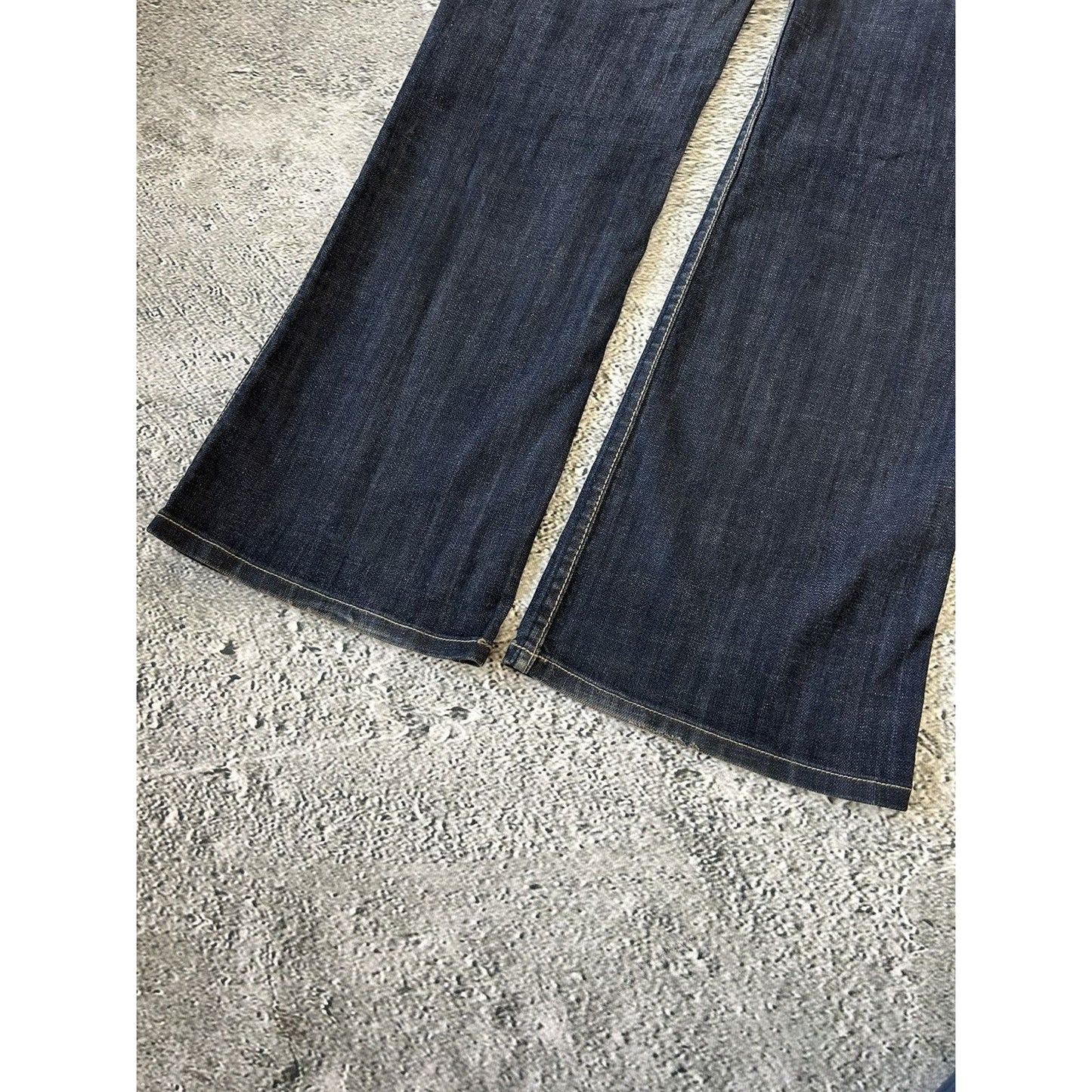 Y2K jeans flared house of denim navy blue low rise bootcut