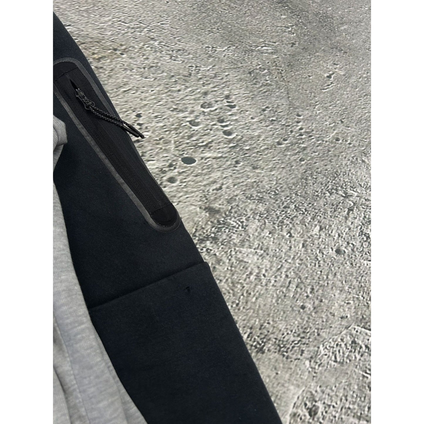Nike tech fleece zip hoodie black grey