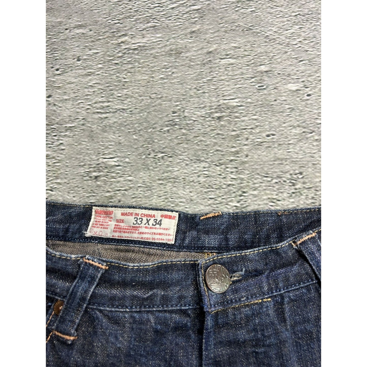 Evisu Yamane face jeans vintage selvedge denim Japan RARE