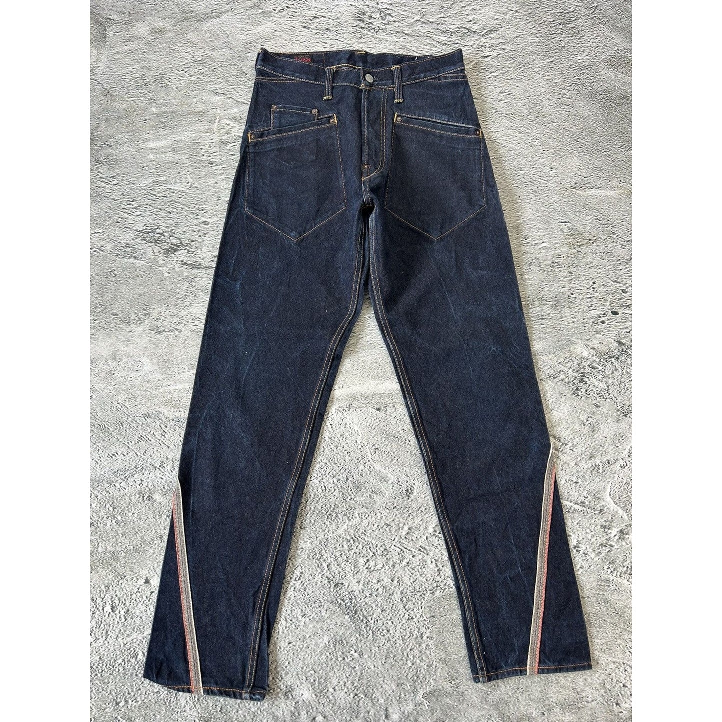 Evisu jeans vintage inside out selvedge red embroidery