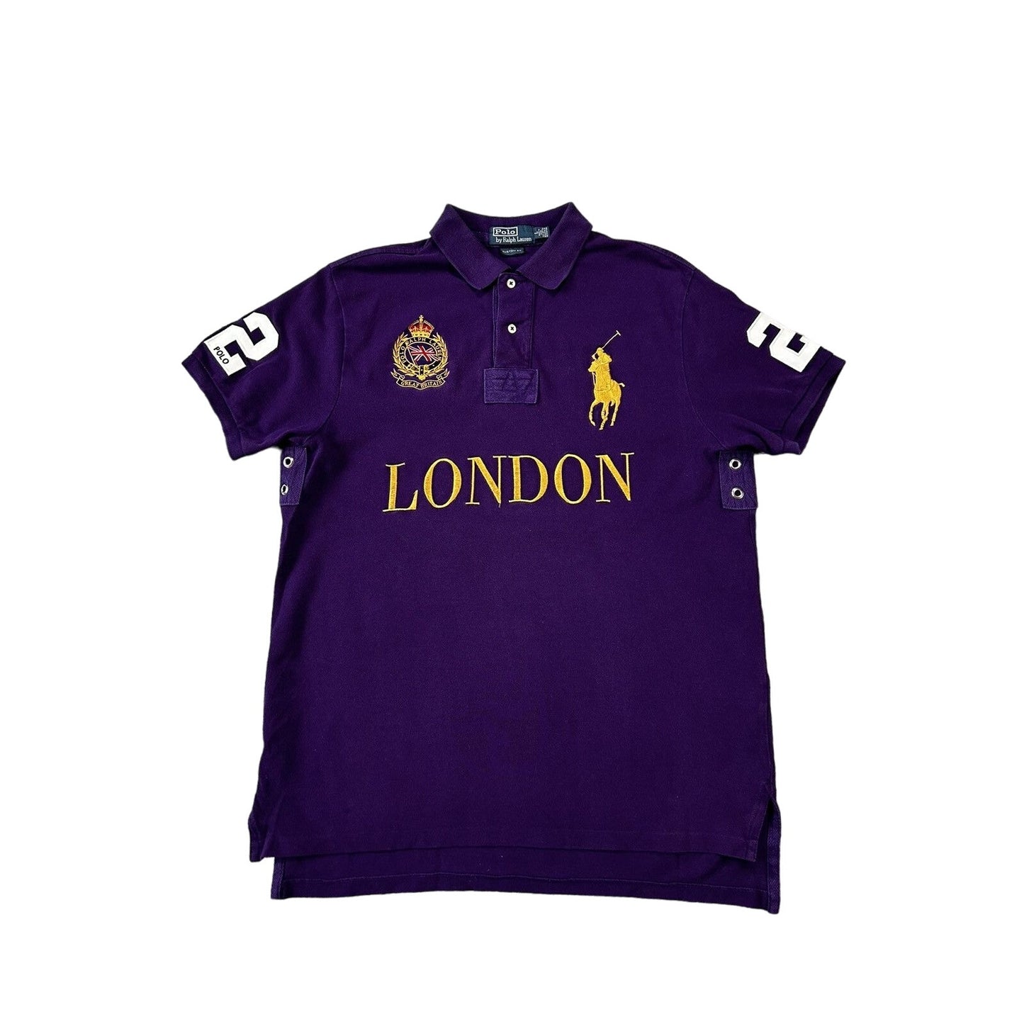 Chief Keef Polo Ralph Lauren London Polo T-shirt purple vintage