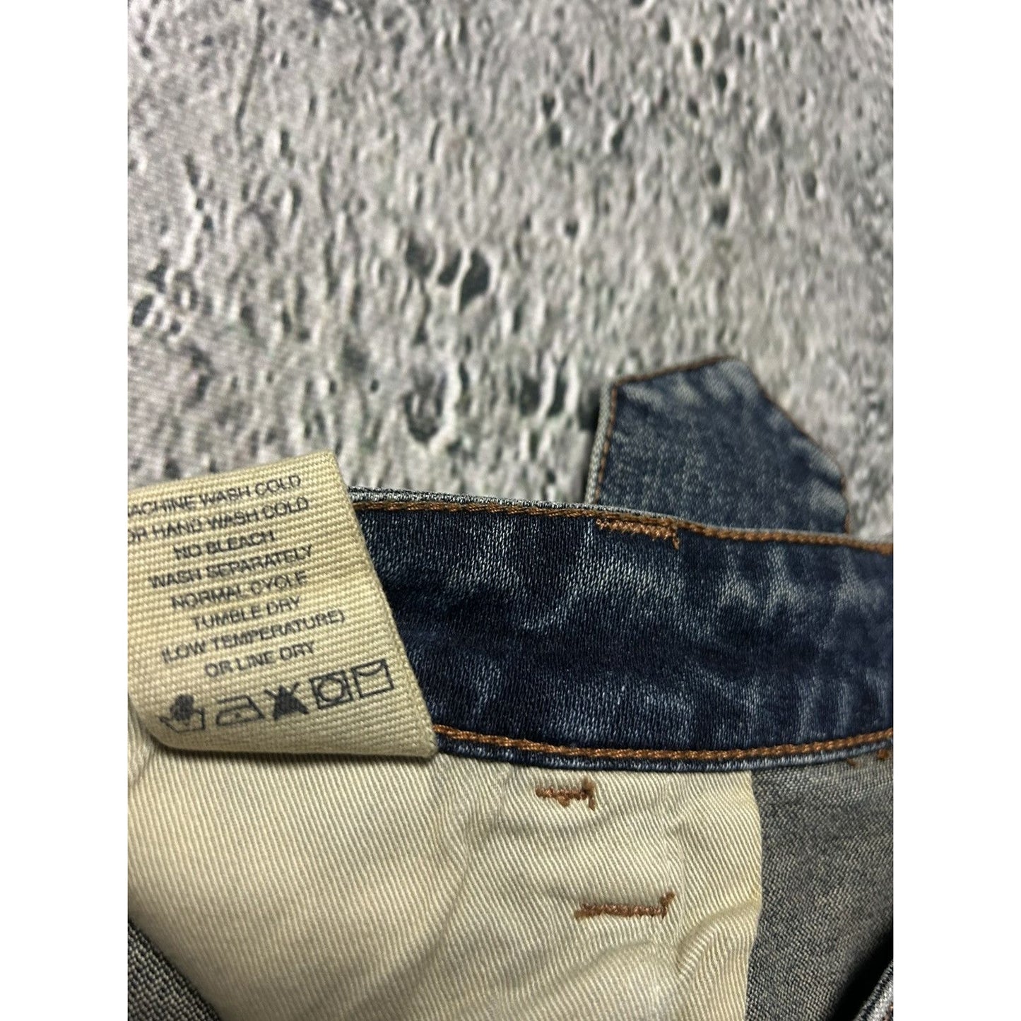 Evisu Donna vintage navy blue skirt seagulls Y2K