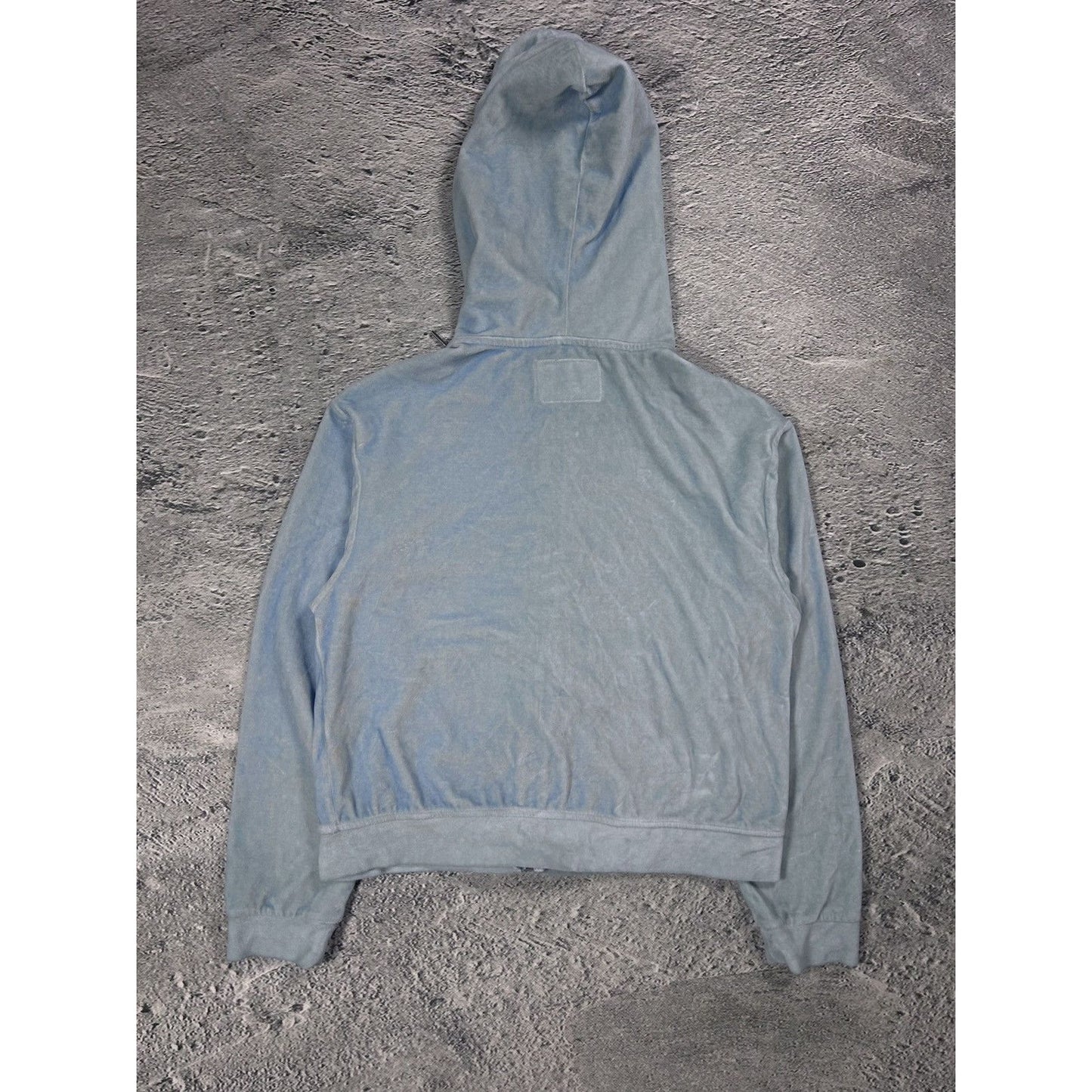 True Religion vintage zip hoodie blue velour Y2K