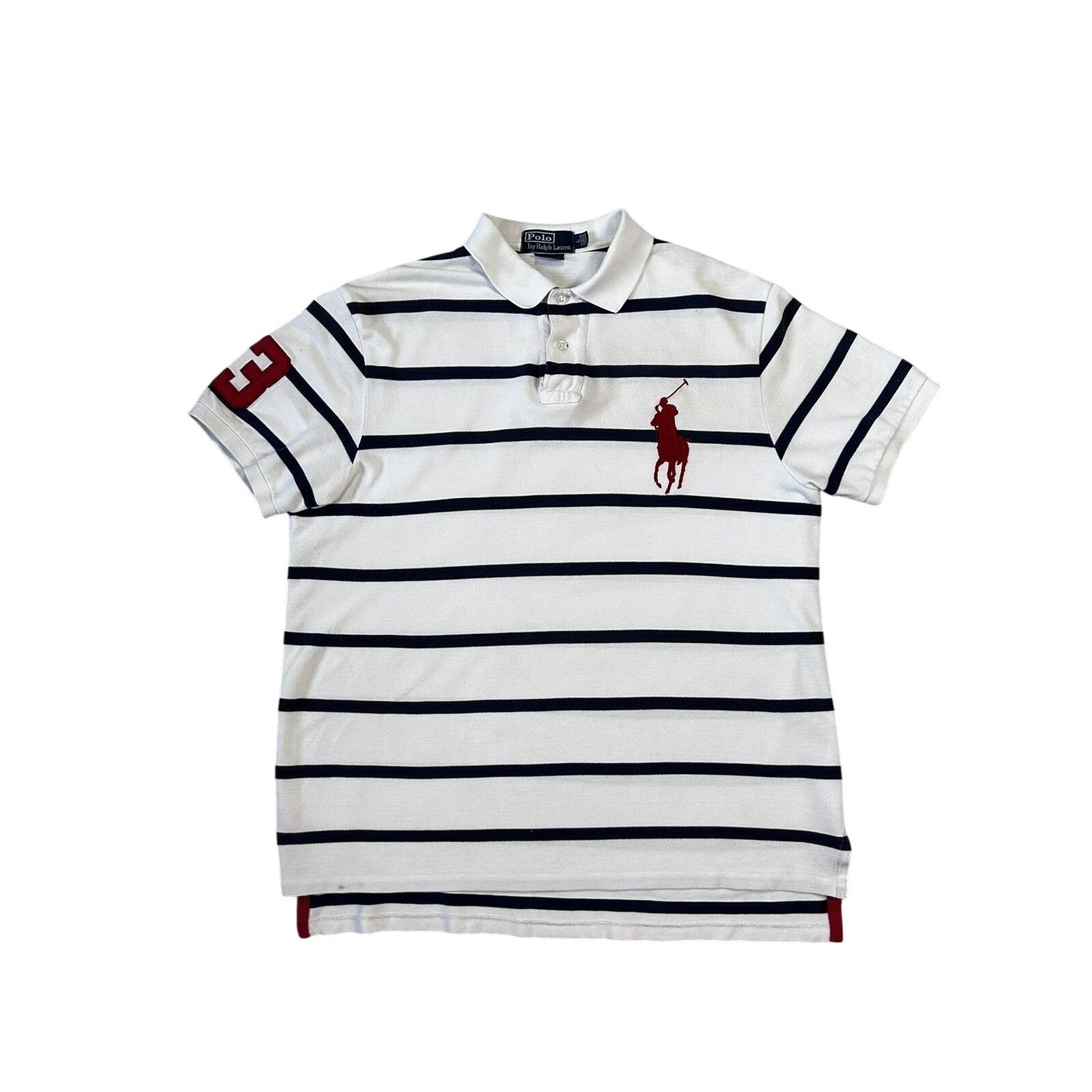 Chief Keef Polo Ralph Lauren vintage big pony white navy