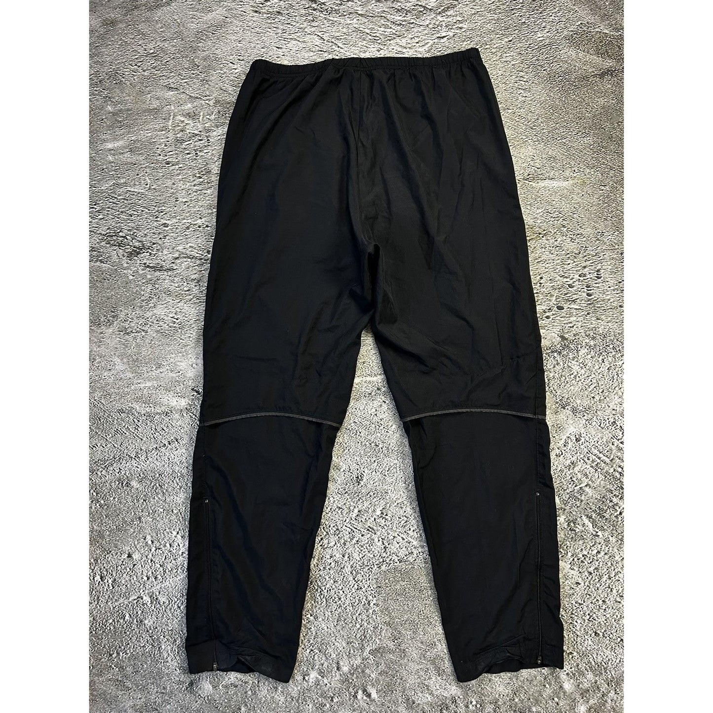 Nike nylon track pants black vintage drill Y2K parachute