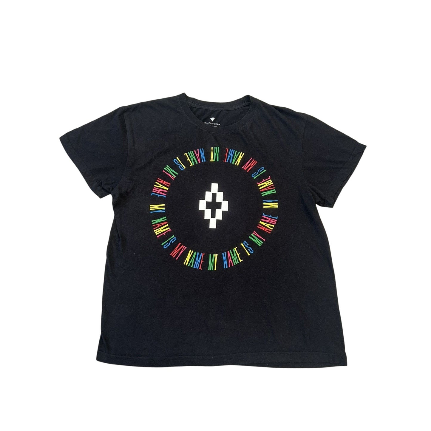 Marcelo Burlon Pusha T T-shirt black big cross