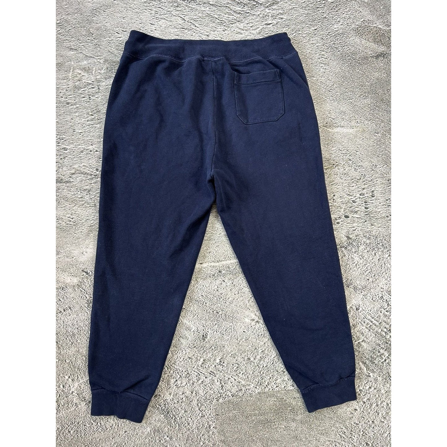 Polo Ralph Lauren sweatpants navy blue small pony yellow