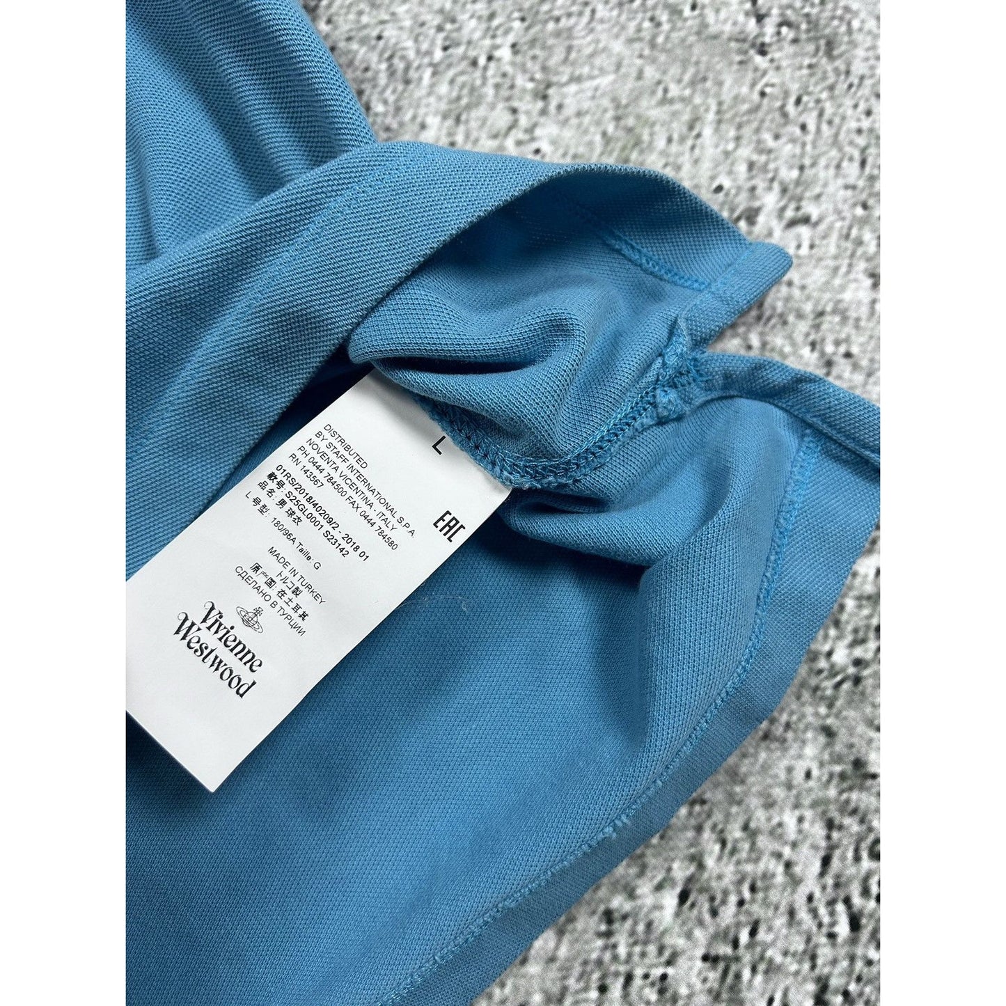 Vivienne Westwood polo t-shirt baby blue small logo
