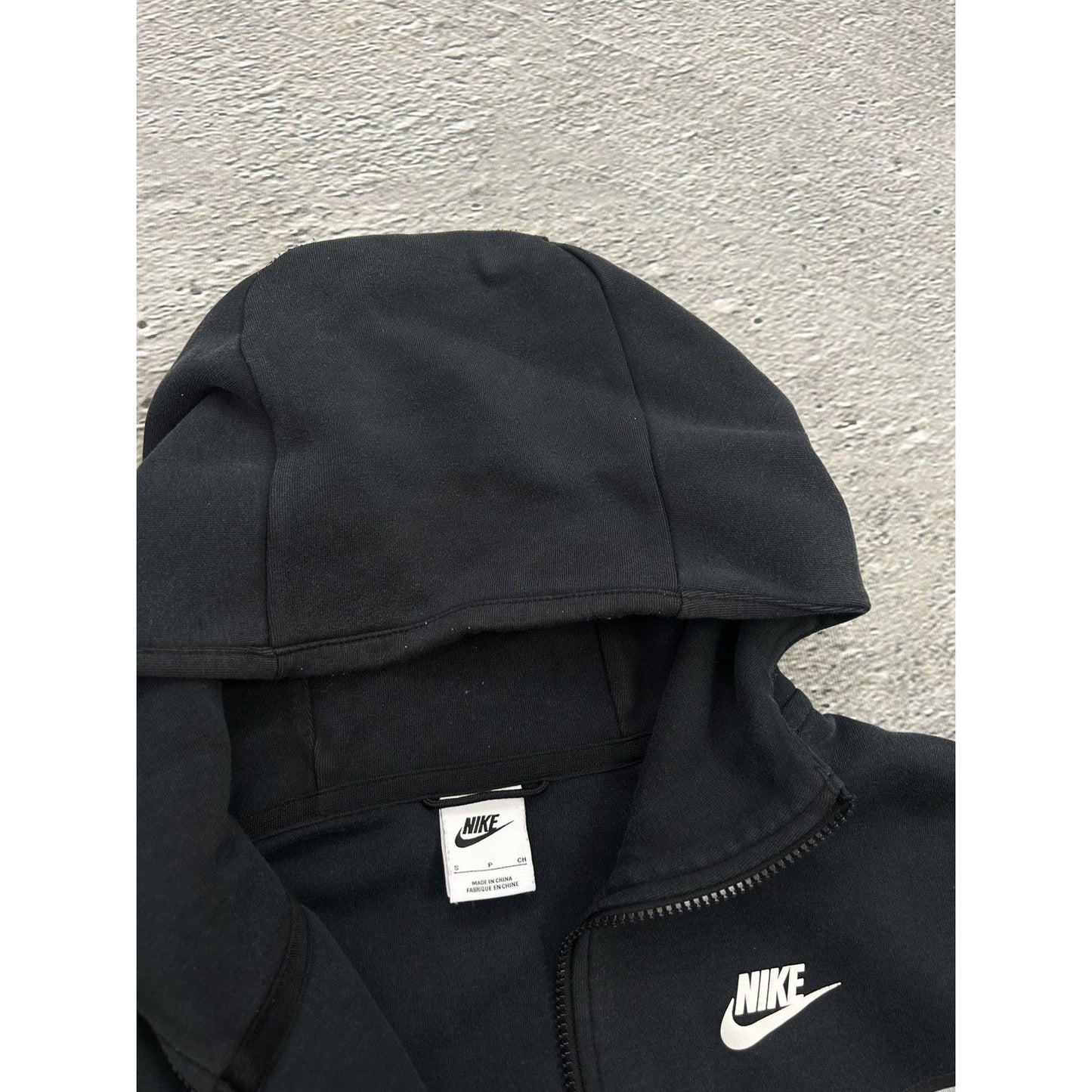 Nike tech fleece zip hoodie black grey