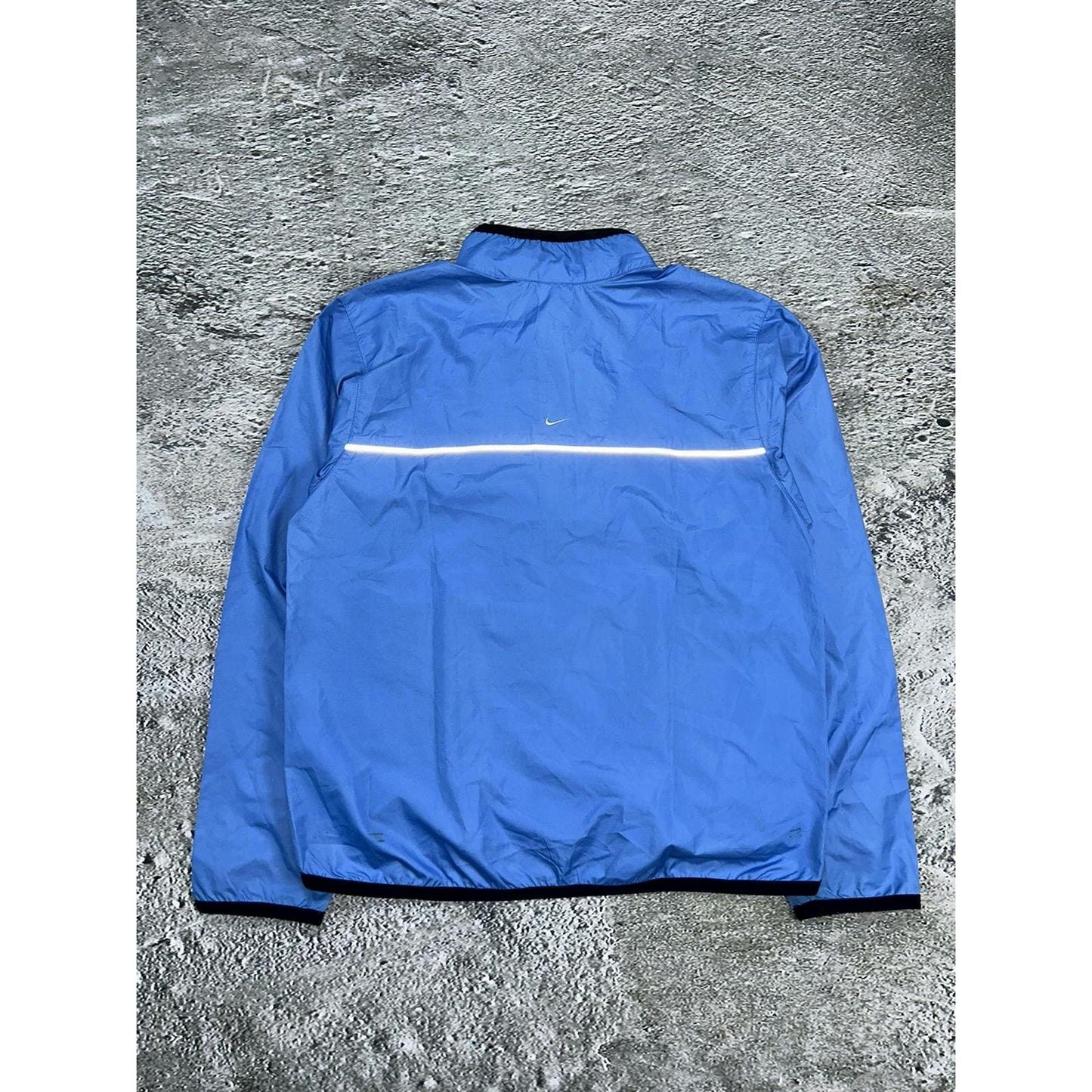 Nike track jacket nylon baby blue vintage Y2K halfzip