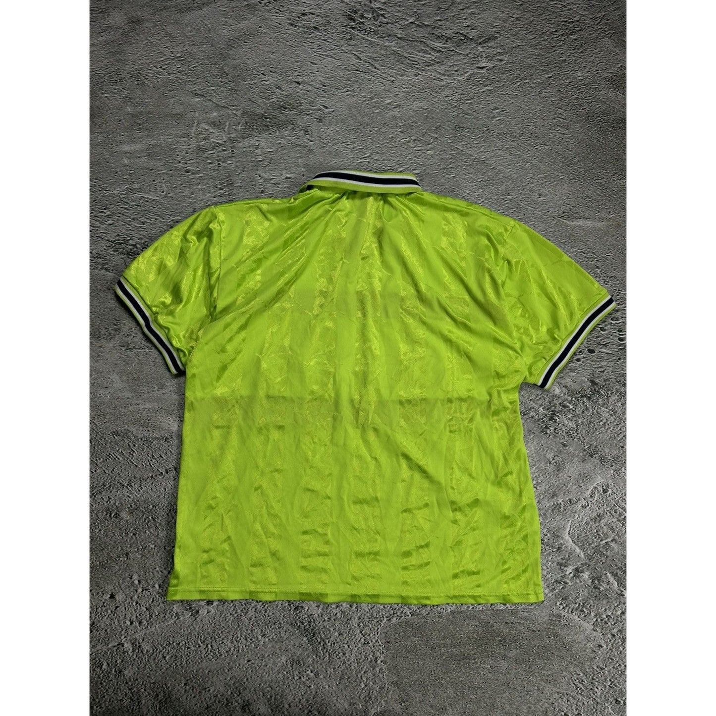 Diadora vintage Jersey neon green 90s big logo