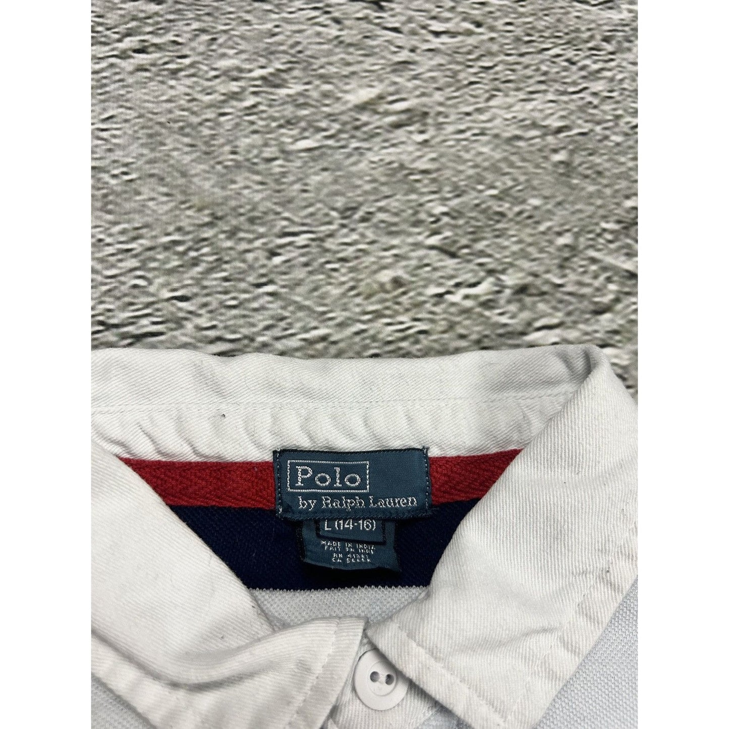 Chief Keef Polo Ralph Lauren vintage big pony navy white