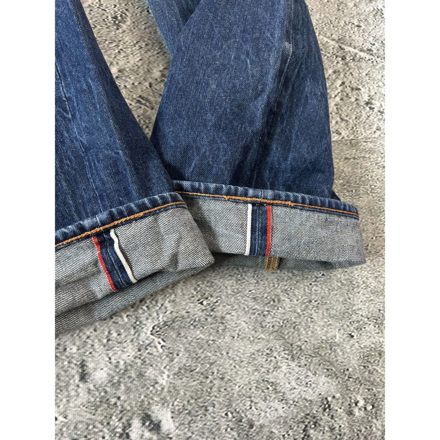 Evisu jeans One God Brand navy denim pants Y2K baggy
