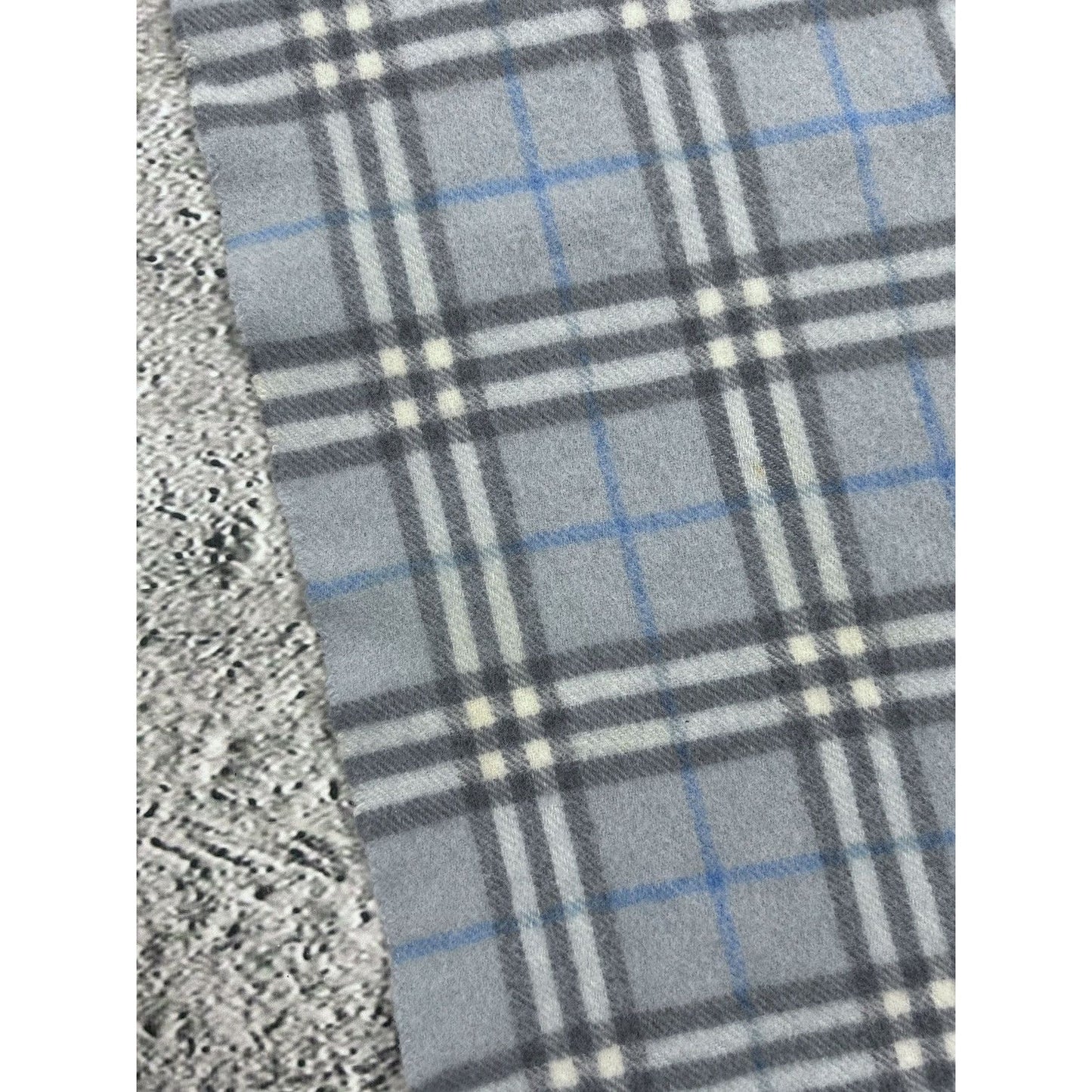 Burberry scarf lambswool cashmere baby blue nova check