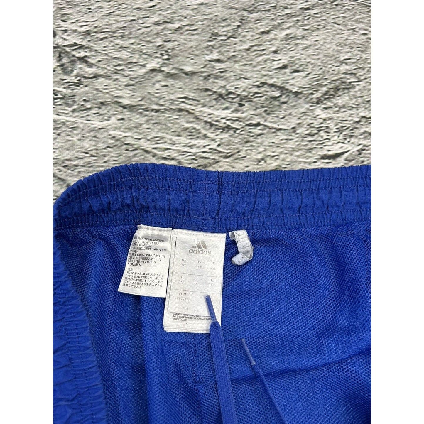 Adidas Schalke 04 vintage blue nylon track pants baggy