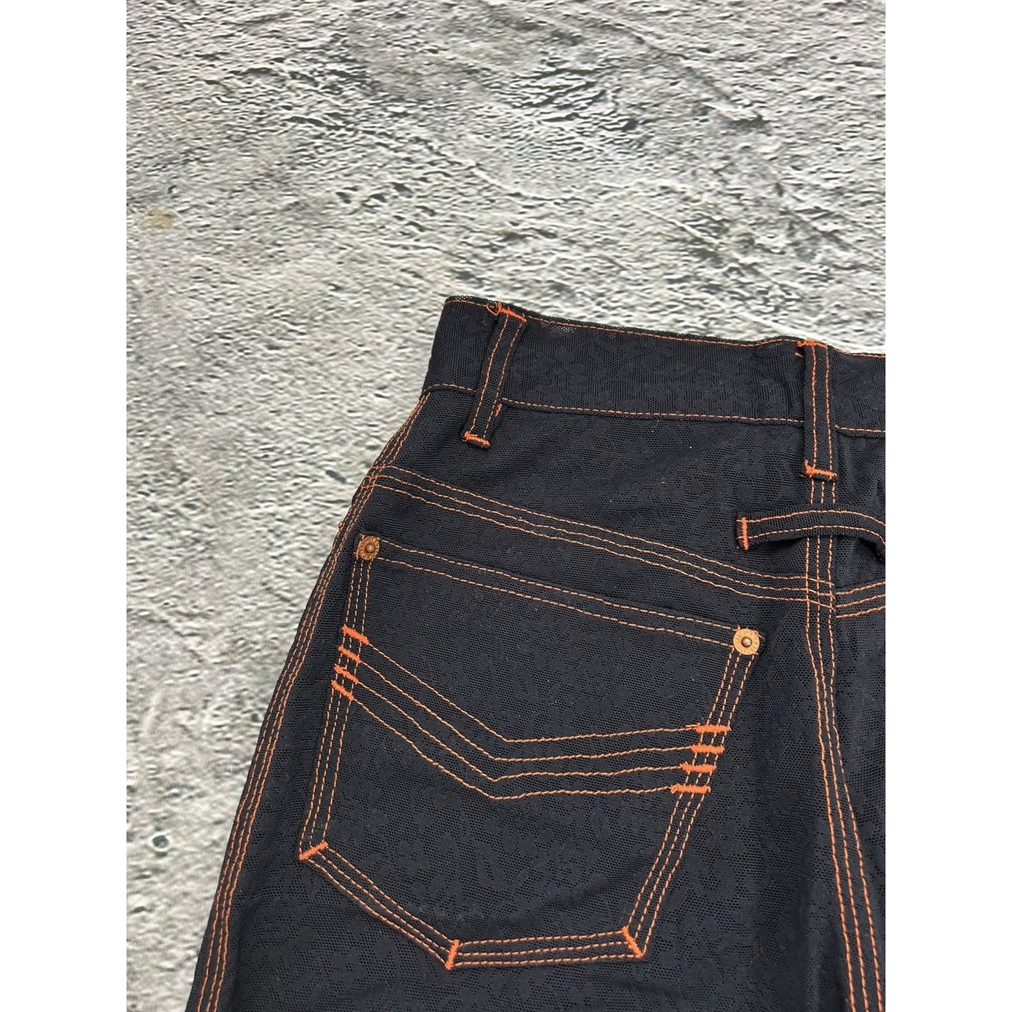 Jean Paul Gaultier Mesh Pants floral black