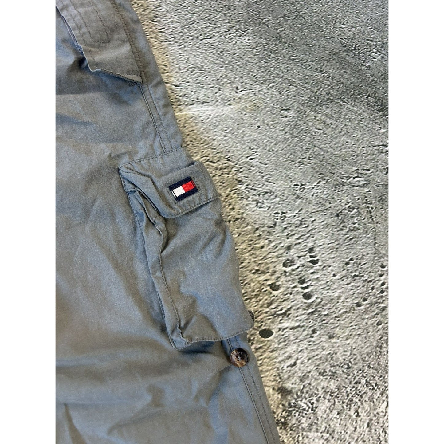 Tommy Hilfiger vintage nylon track pants cargo parachute Y2K