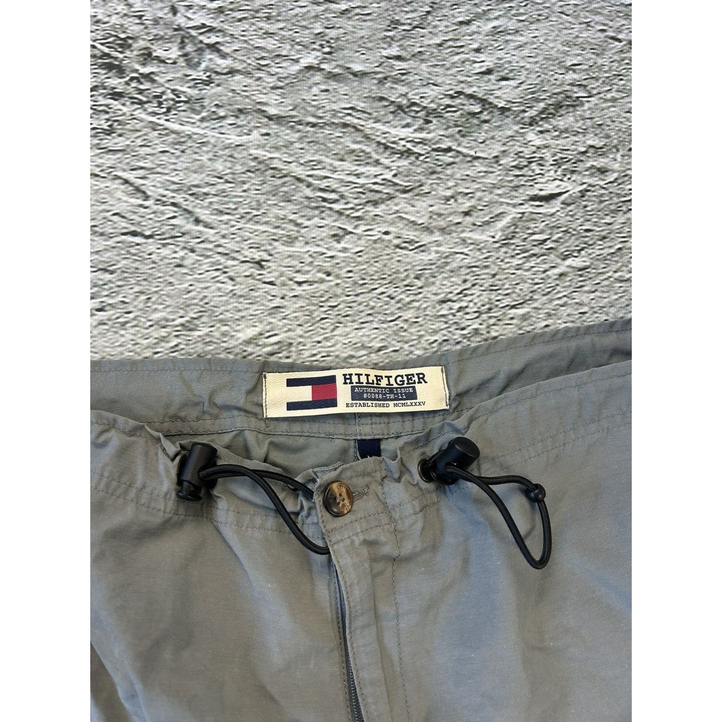 Tommy Hilfiger vintage nylon track pants cargo parachute Y2K