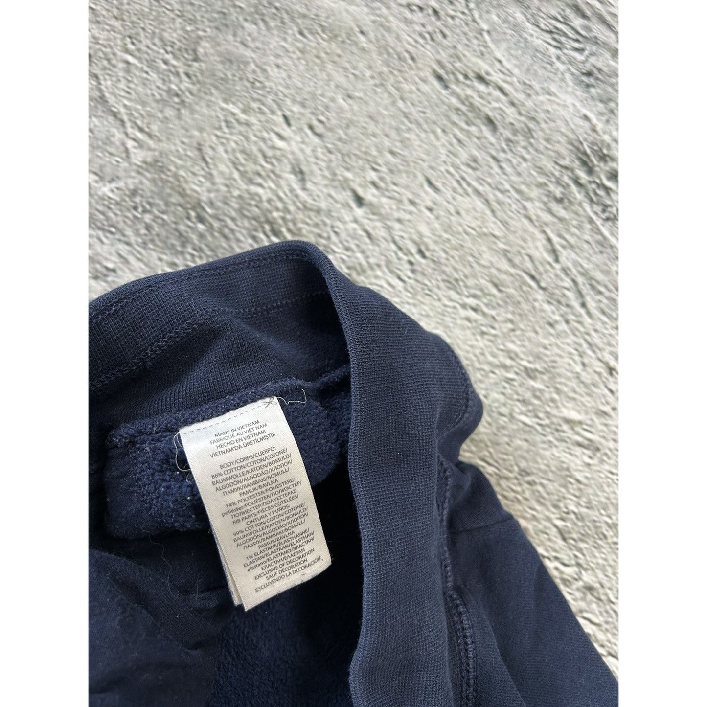 Polo Ralph Lauren sweatpants navy blue small pony yellow
