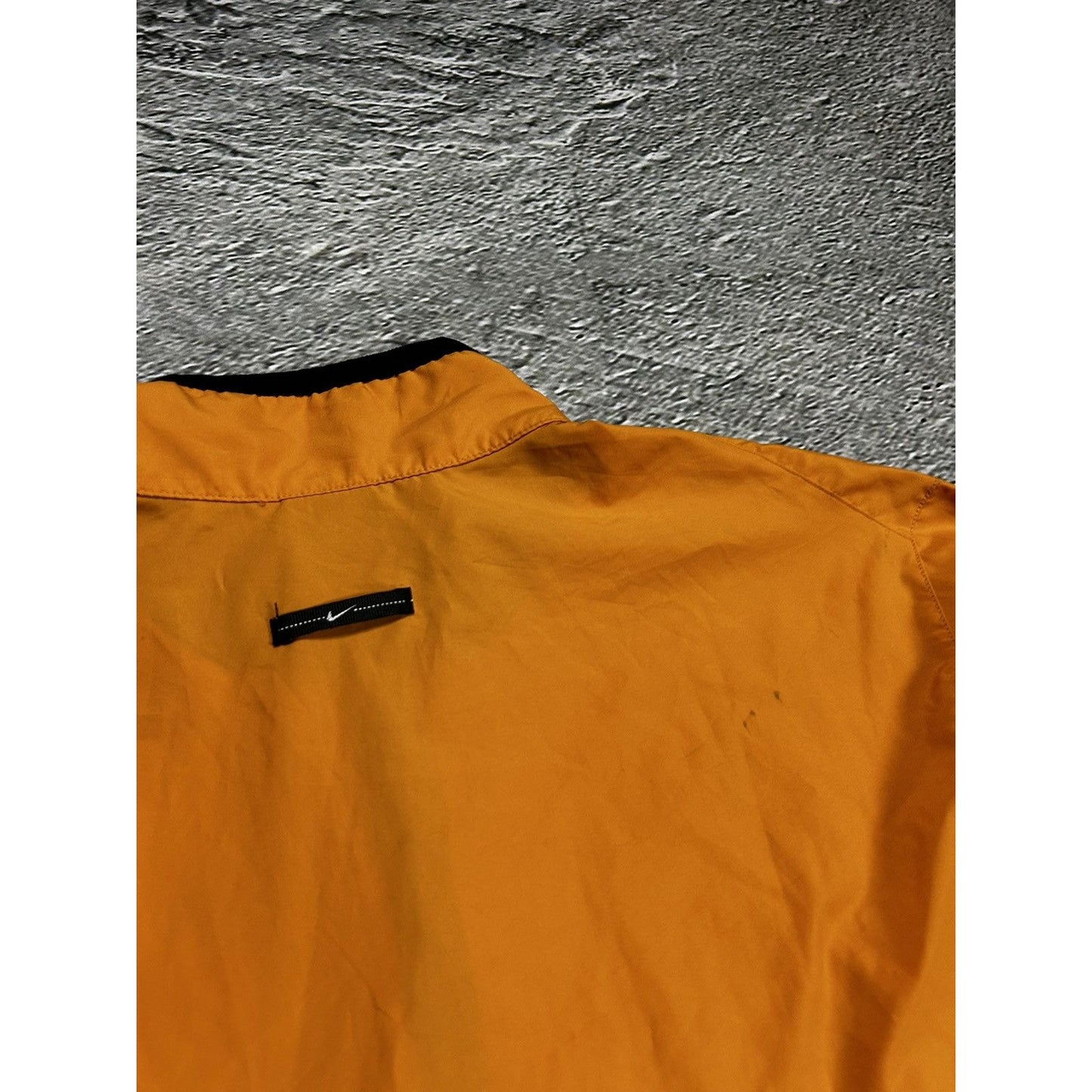 Nike track jacket nylon orange vintage Y2K halfzip
