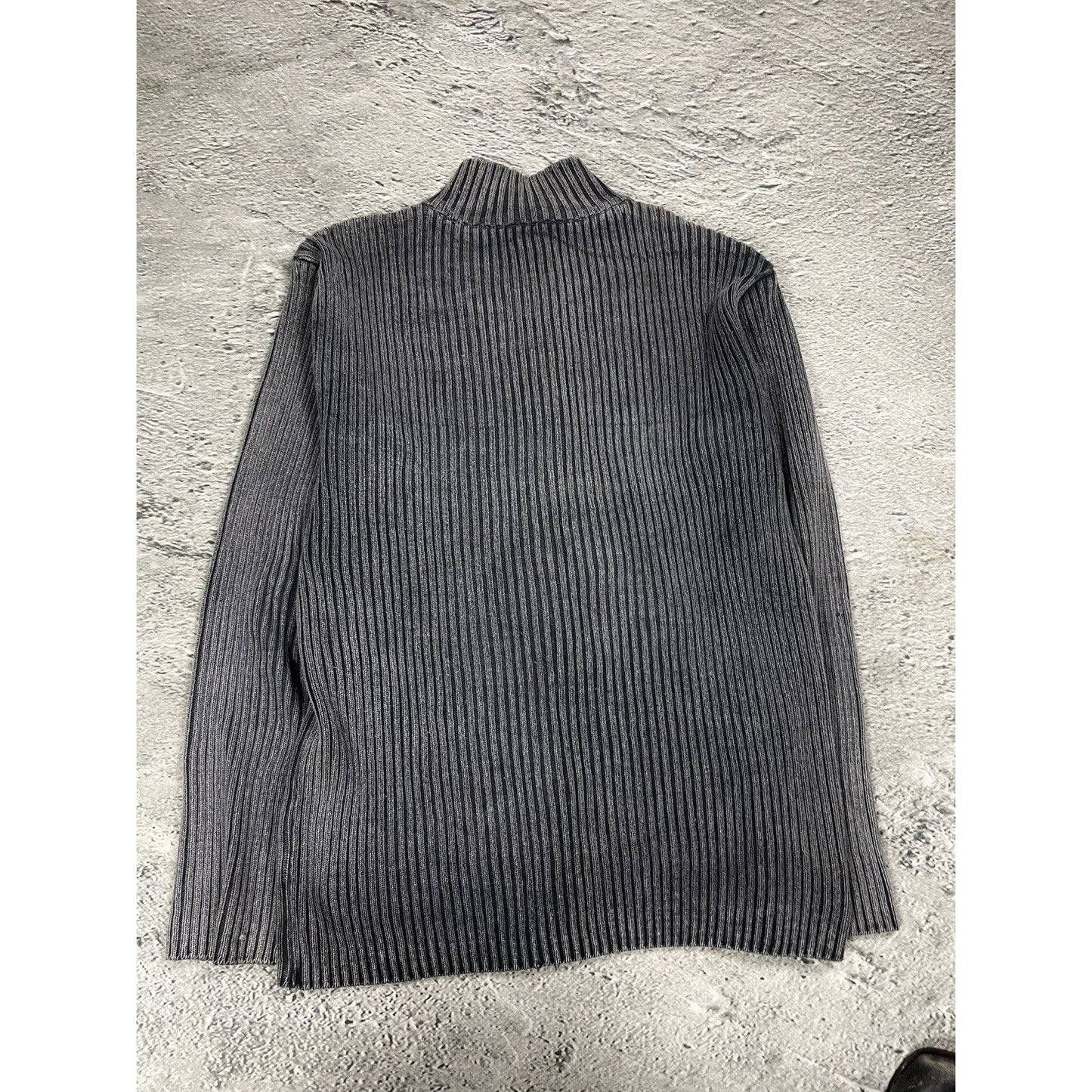 Diesel zip sweater grey vintage avant garde big logo